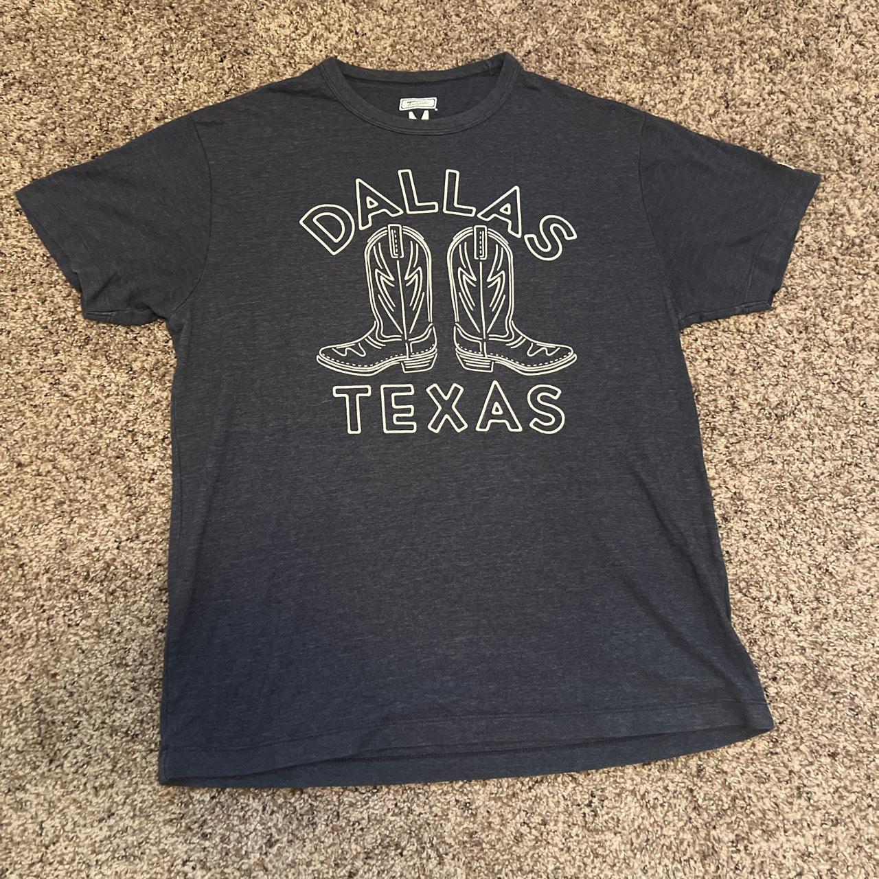 Dallas Texas Tshirt with cowboy boots graphic - Depop