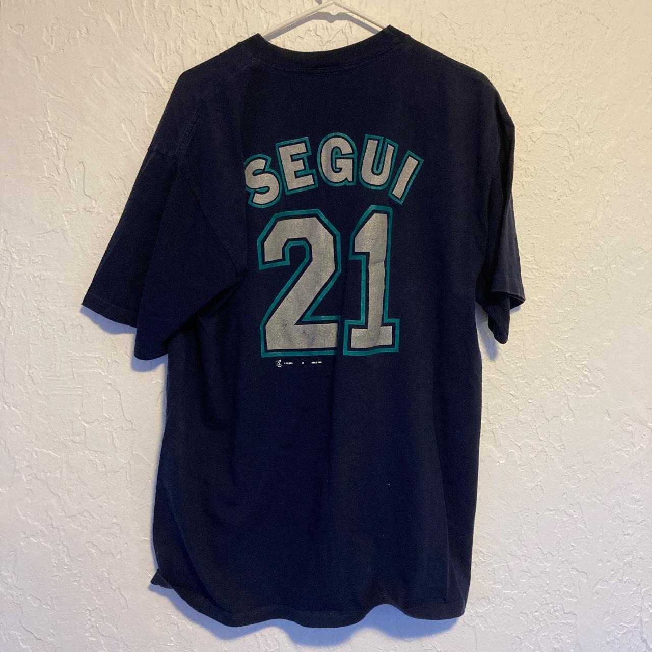 David Segui Jersey - 1998 Seattle Mariners Home Throwback Baseball