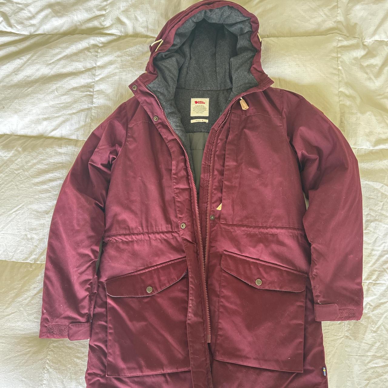 FjallRaven Womens Singi Wool Padded Parka. Size M. Depop