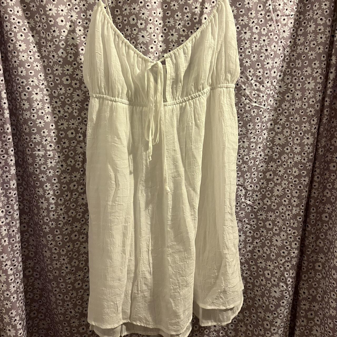 White Mini Dress! It's giving Mamma Mia. It's... - Depop