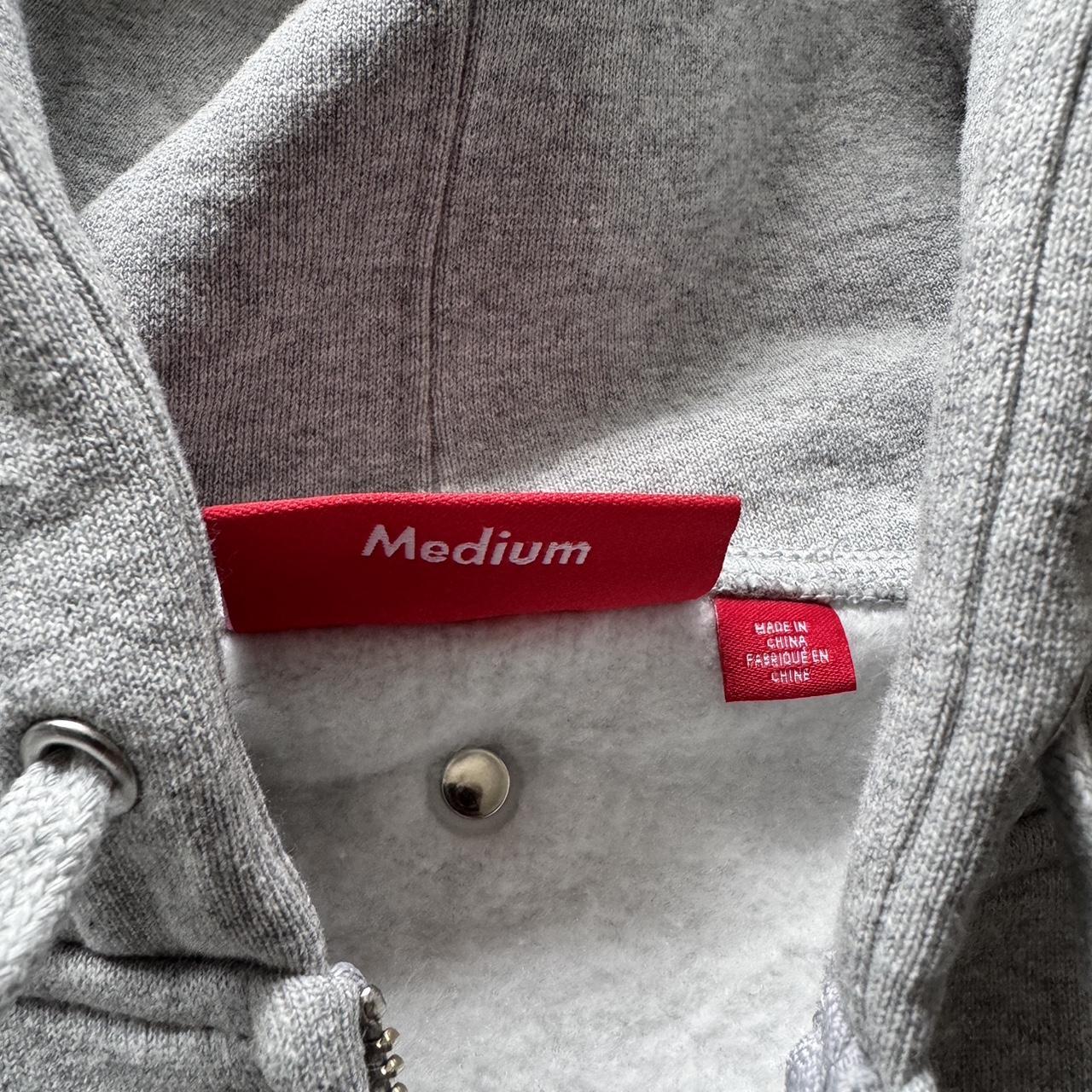 【XL】b.b. Simon® Zip Up Hooded Sweatshirt Supreme x B.B. Simon Zip Up Hooded Sweatshirt “Grey” | Depop
