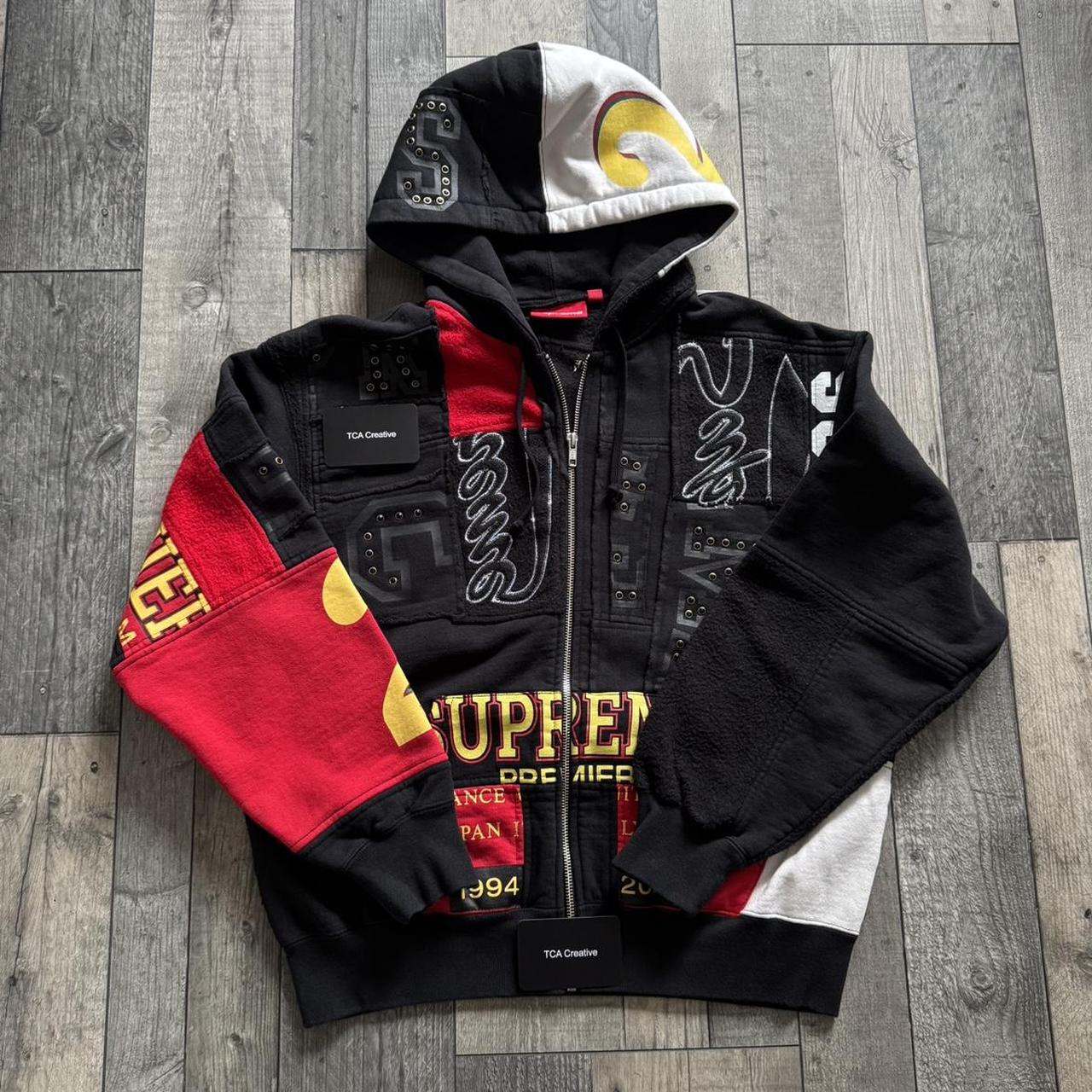 パーカー・フーディ 25SS Week10 Supreme b.b. Simon Zip Up Hooded Sweatshirt Supreme x B.B. Simon Zip Up Hooded Sweatshirt “Grey” | Depop