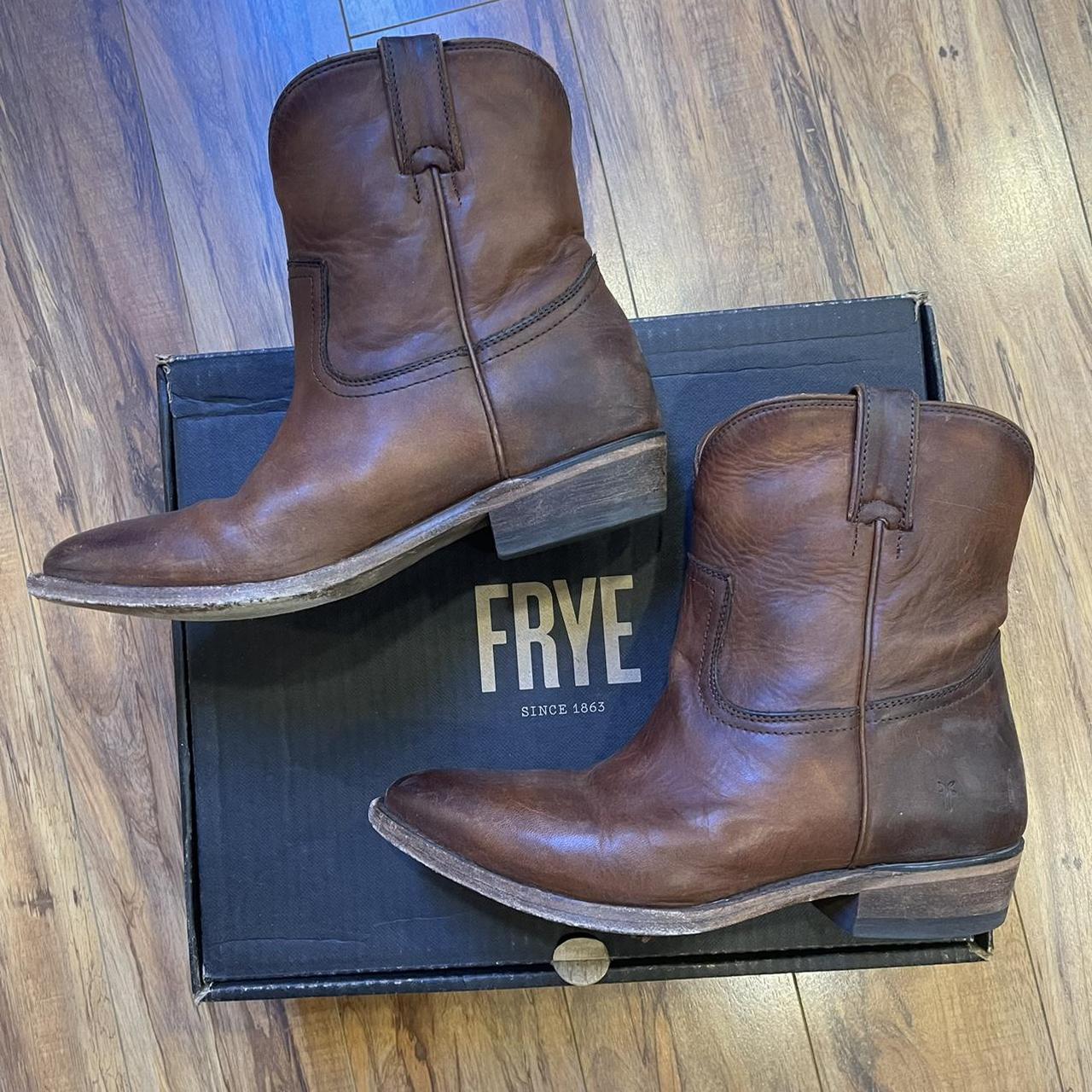 frye billy shootie cognac