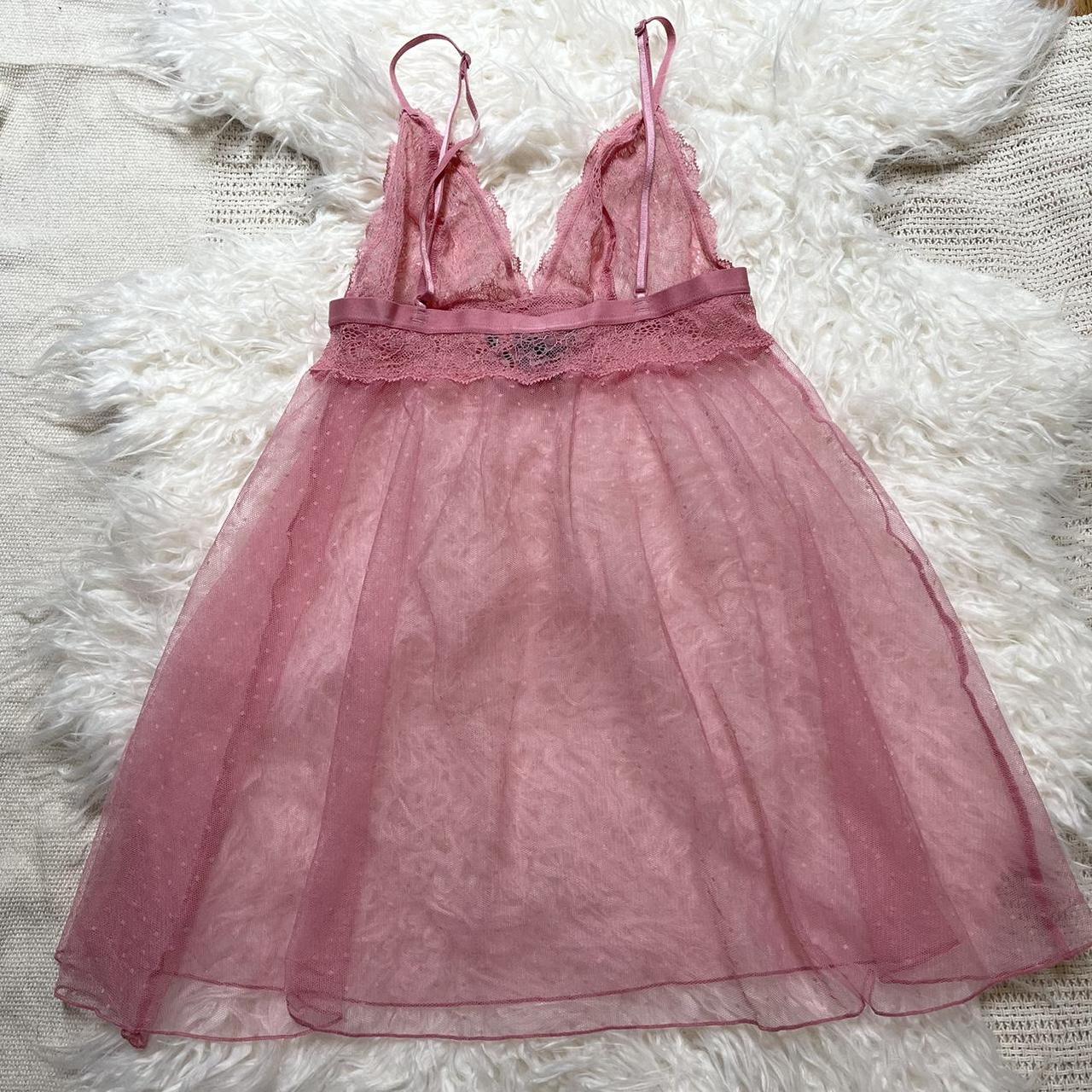 victoria-s-secret-women-s-pink-nightwear-depop