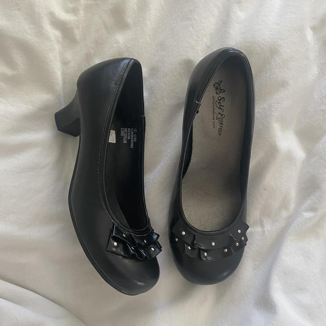 Self esteem shoes black hot sale flats