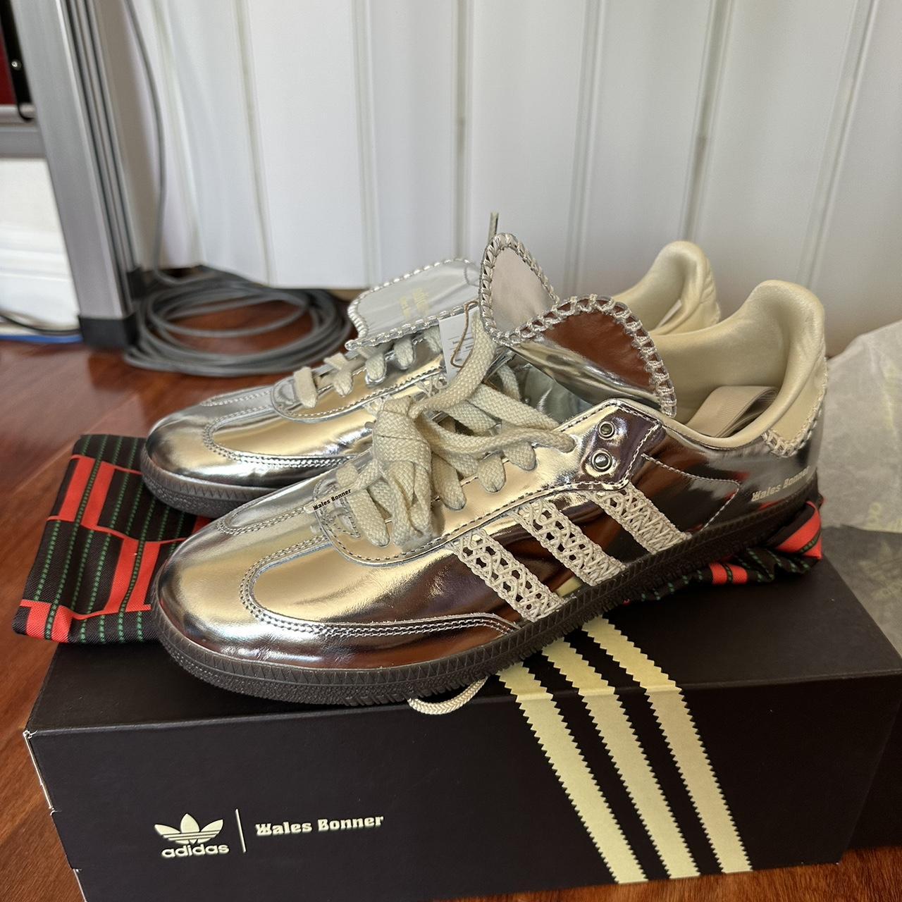 Adidas Wales Bonner Samba Metallic Silver sz... - Depop