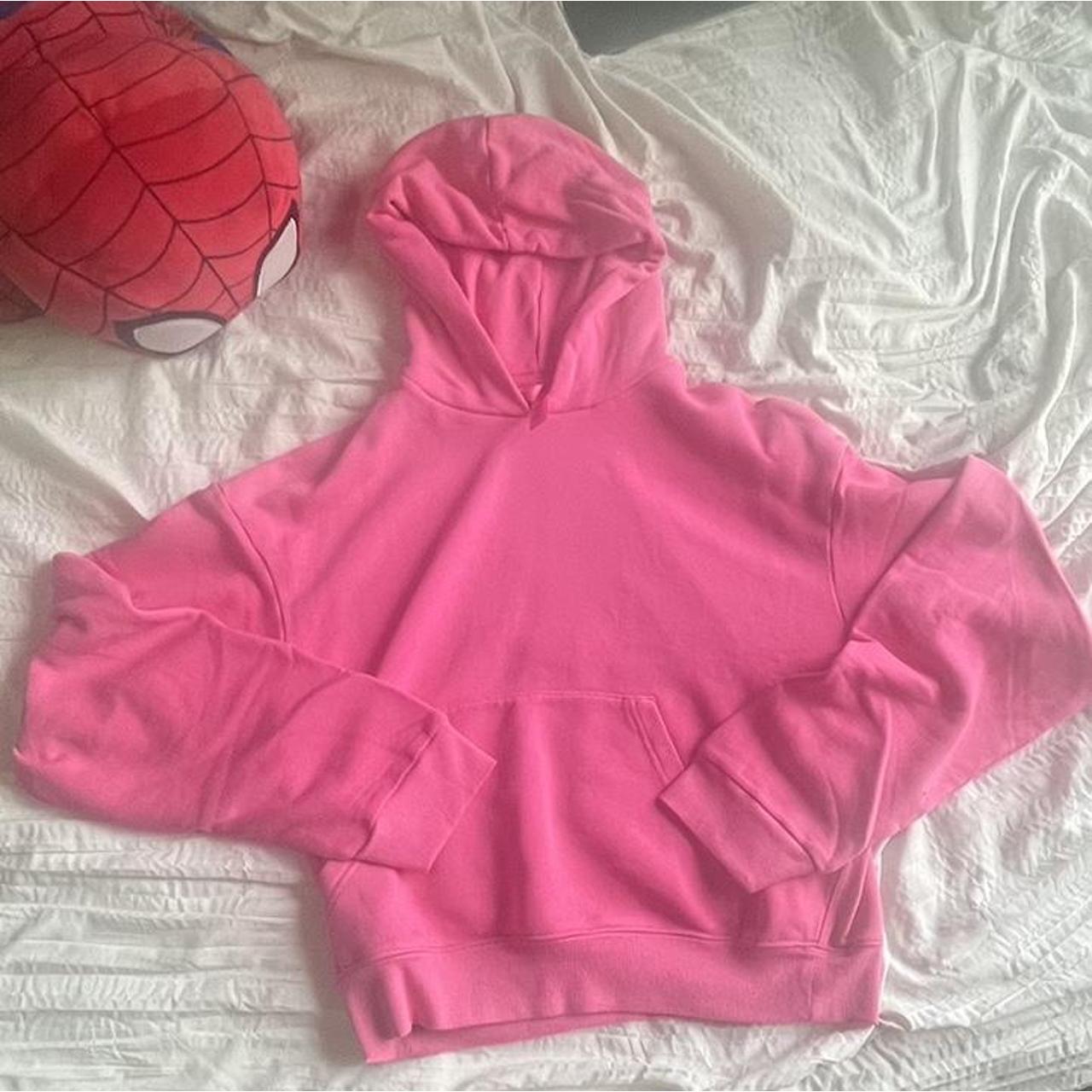 Skims Women's Pink Hoodie Depop