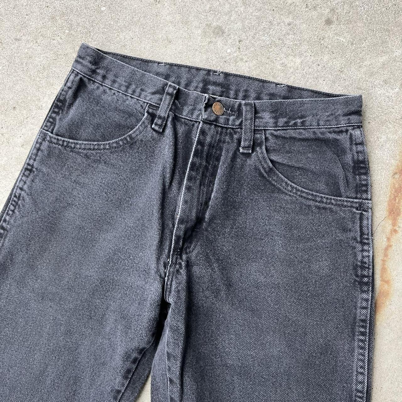 American Vintage Men's Black and Grey Jeans | Depop