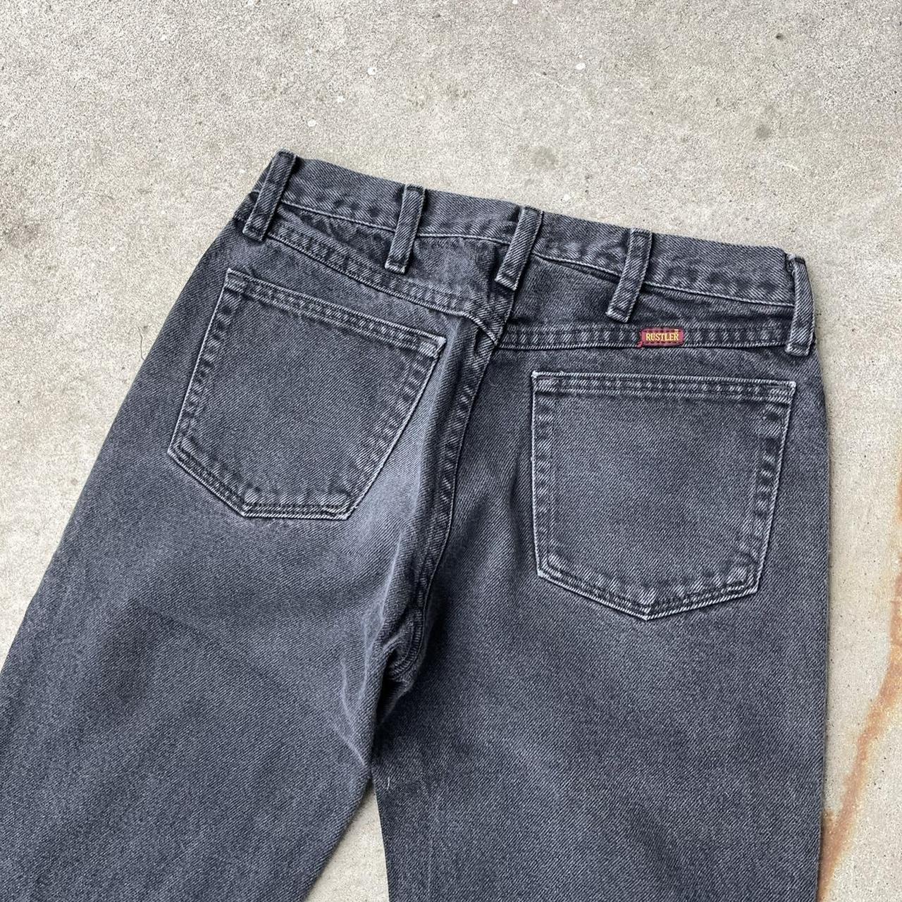 American Vintage Men's Black and Grey Jeans | Depop