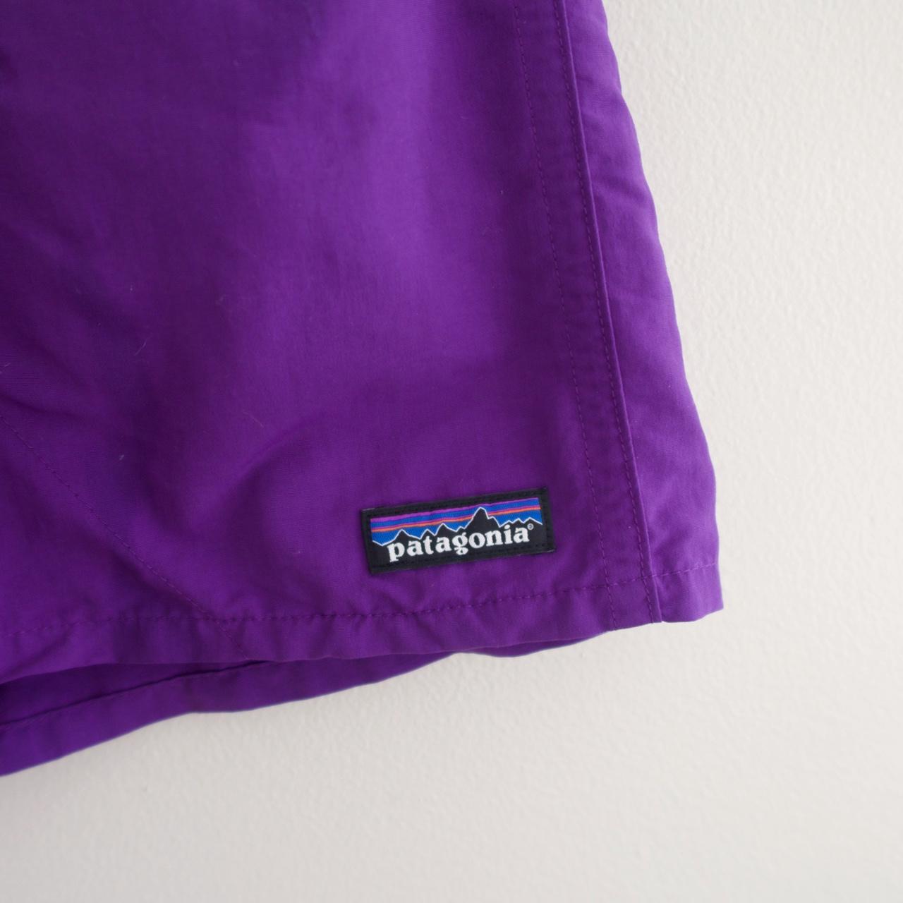 Patagonia swim shorts in purple. size small. like... - Depop