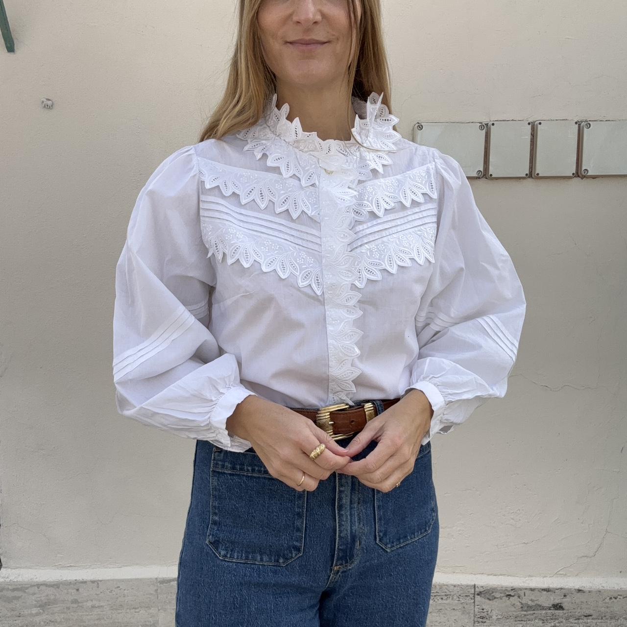 Billowy White Blouses