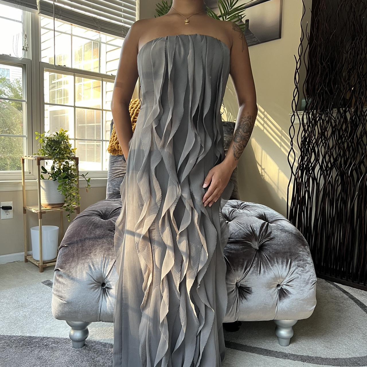 Vera wang grey discount dress