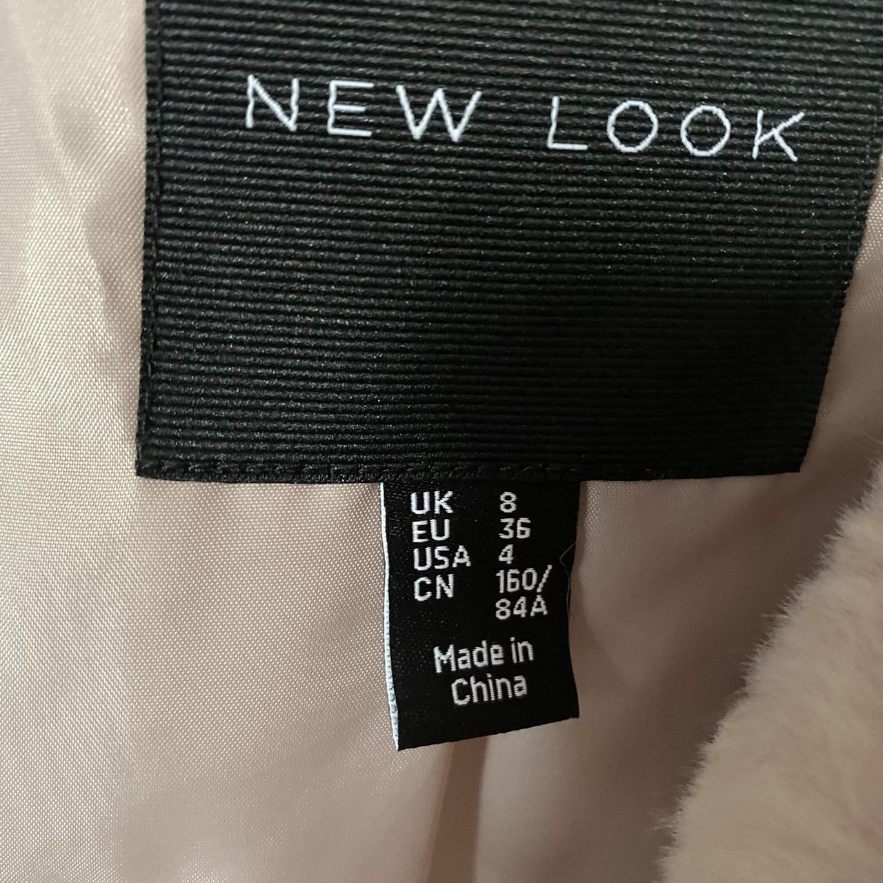 Light pink fur coat Size 8 Worn a couple of times... Depop