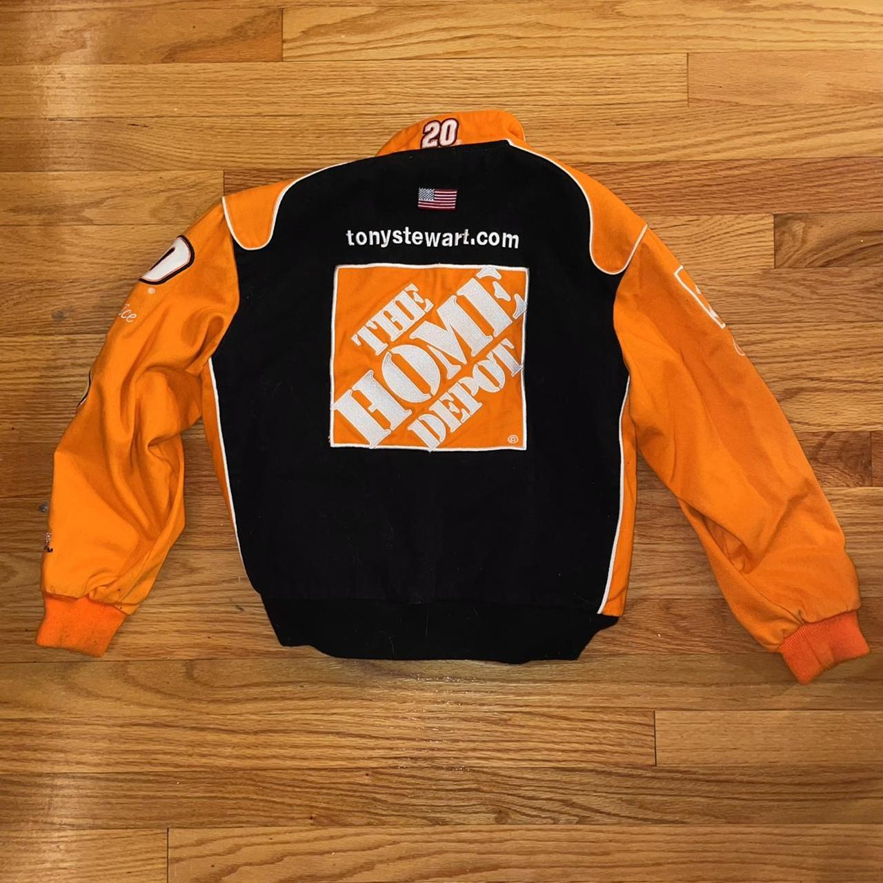 NASCAR Women's Black and Orange Jacket | Depop