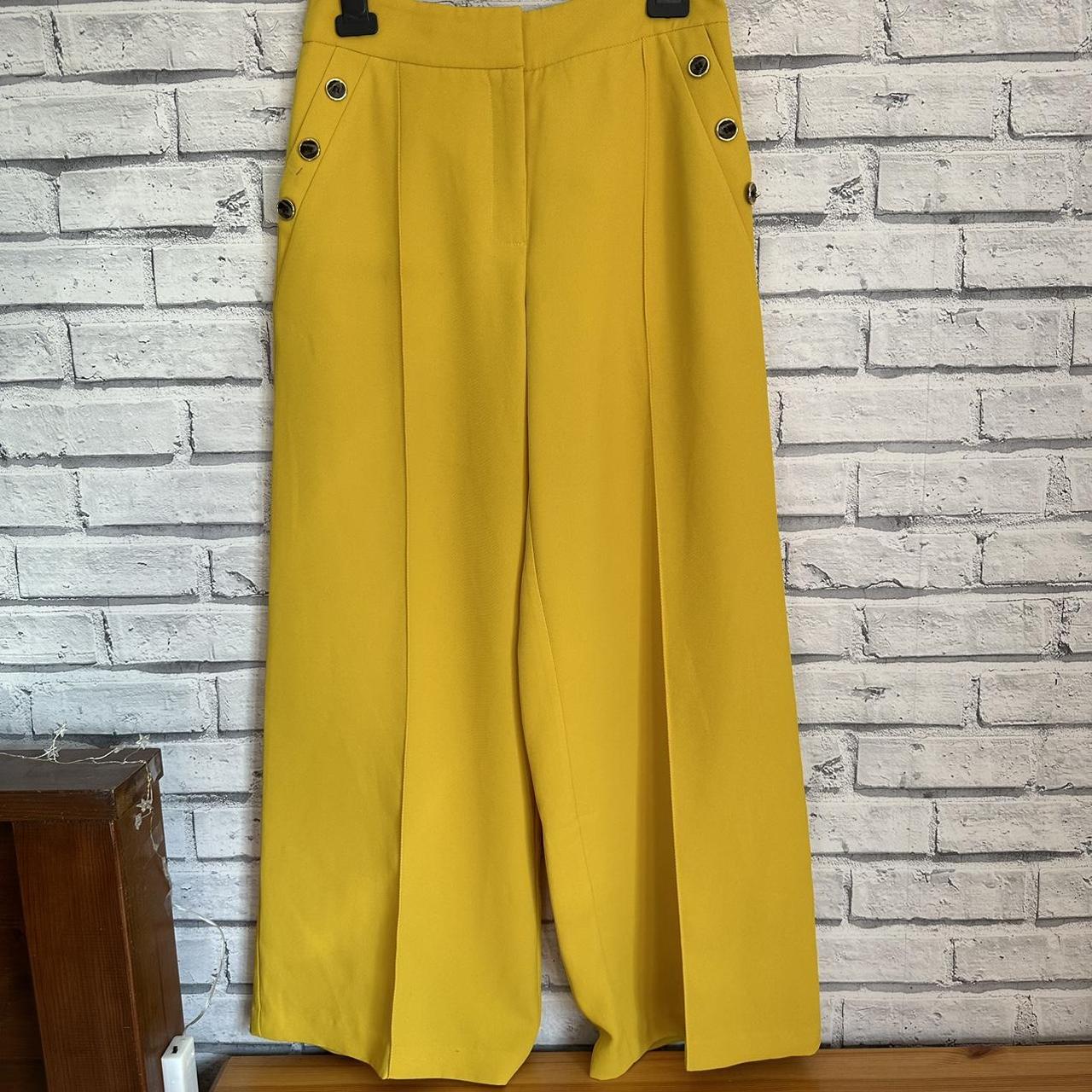 River island Petite wide leg yellow trousers. Depop