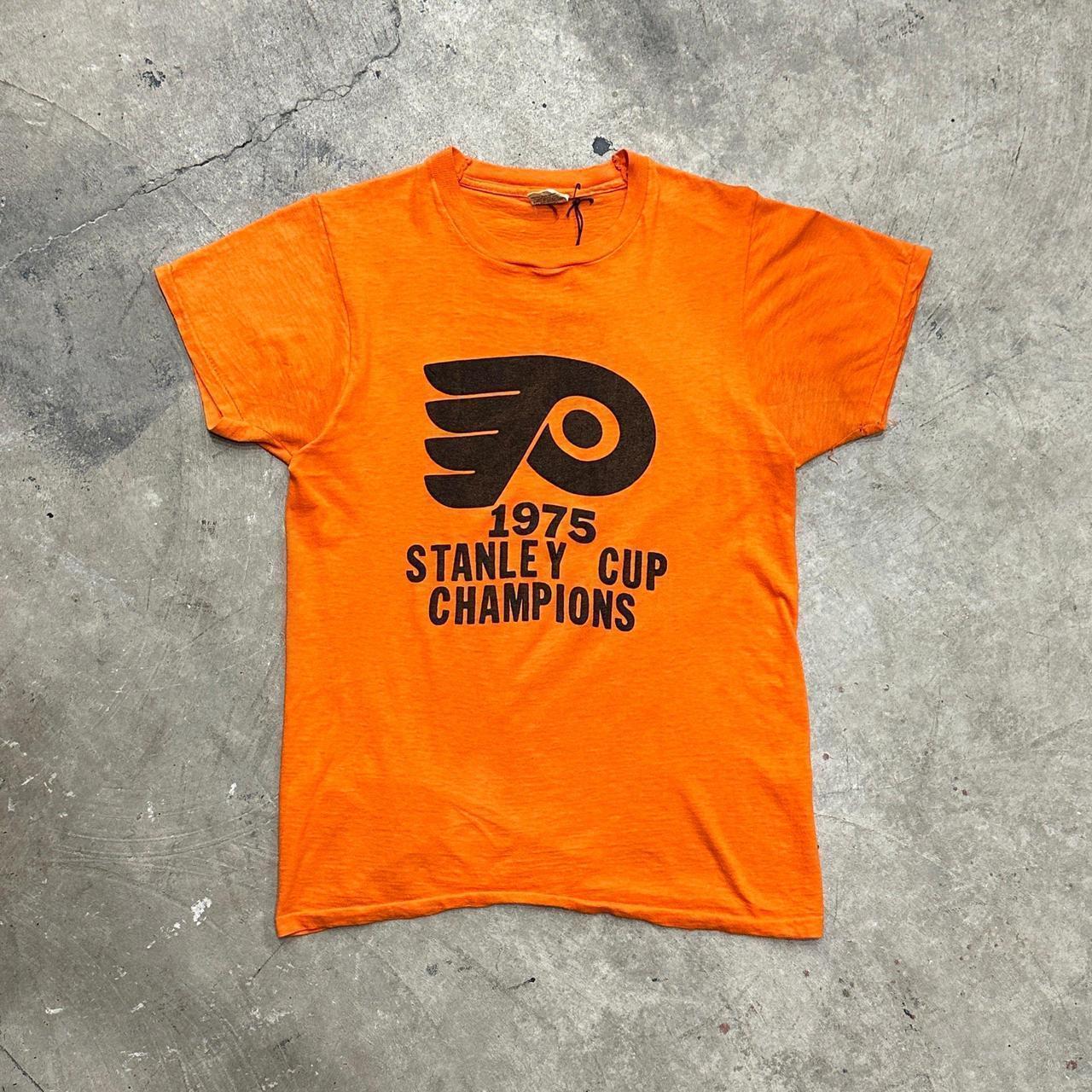 Vintage 1975 Stanley Cup Champs Single Stitch Tee - Depop