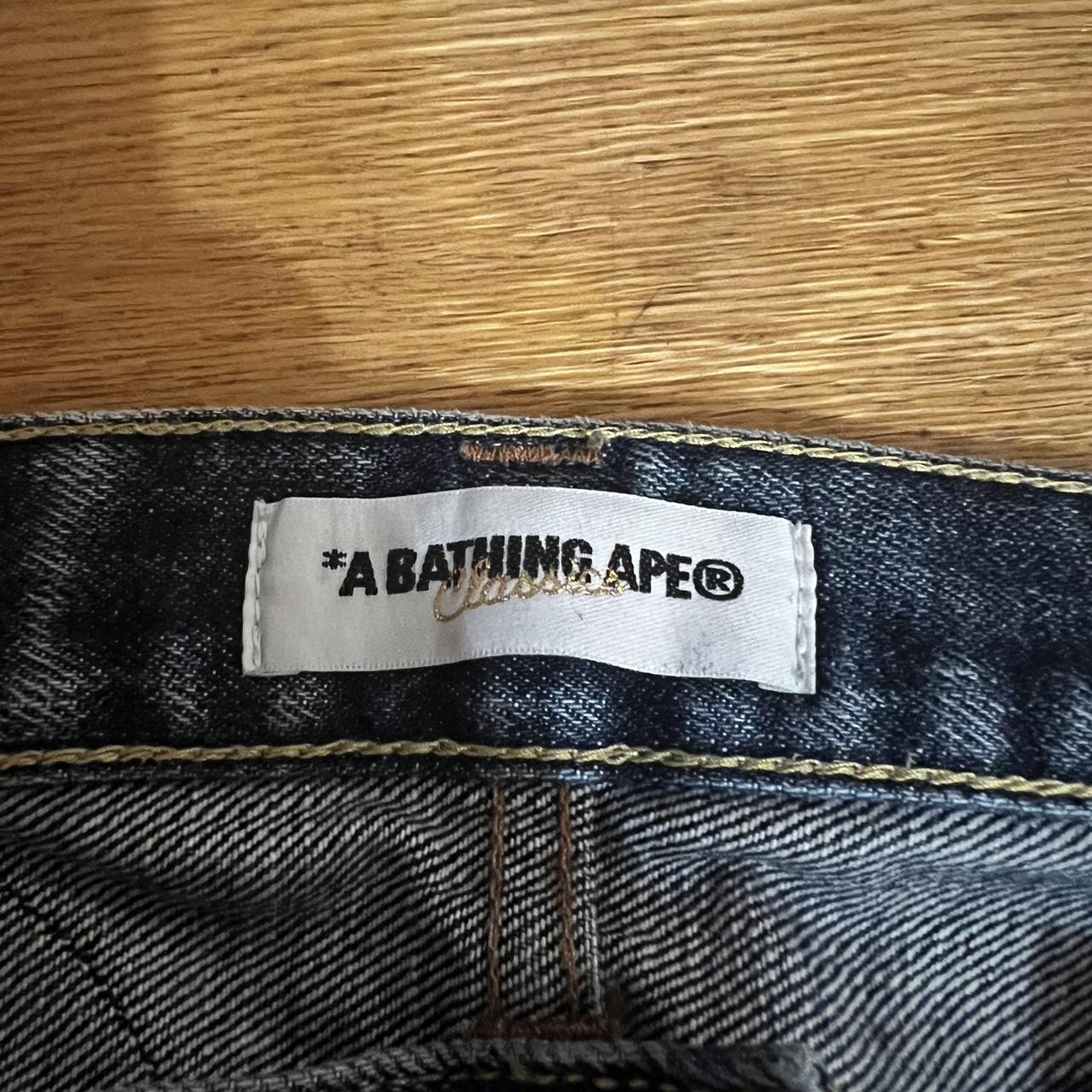 Vintage A Bathing Ape jeans, in very good condition... - Depop