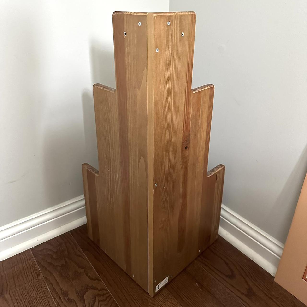 Vintage IKEA Wood Corner Shelf •approx 27 inches... Depop