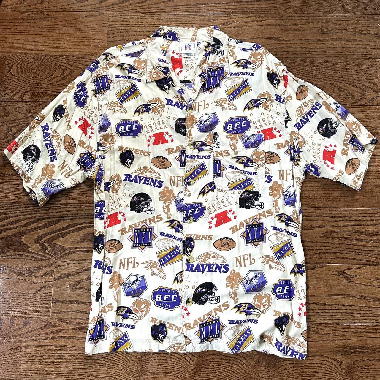 ravens button down shirt