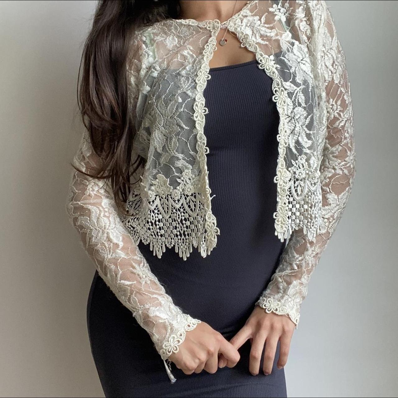 Silver lace sale bolero jacket