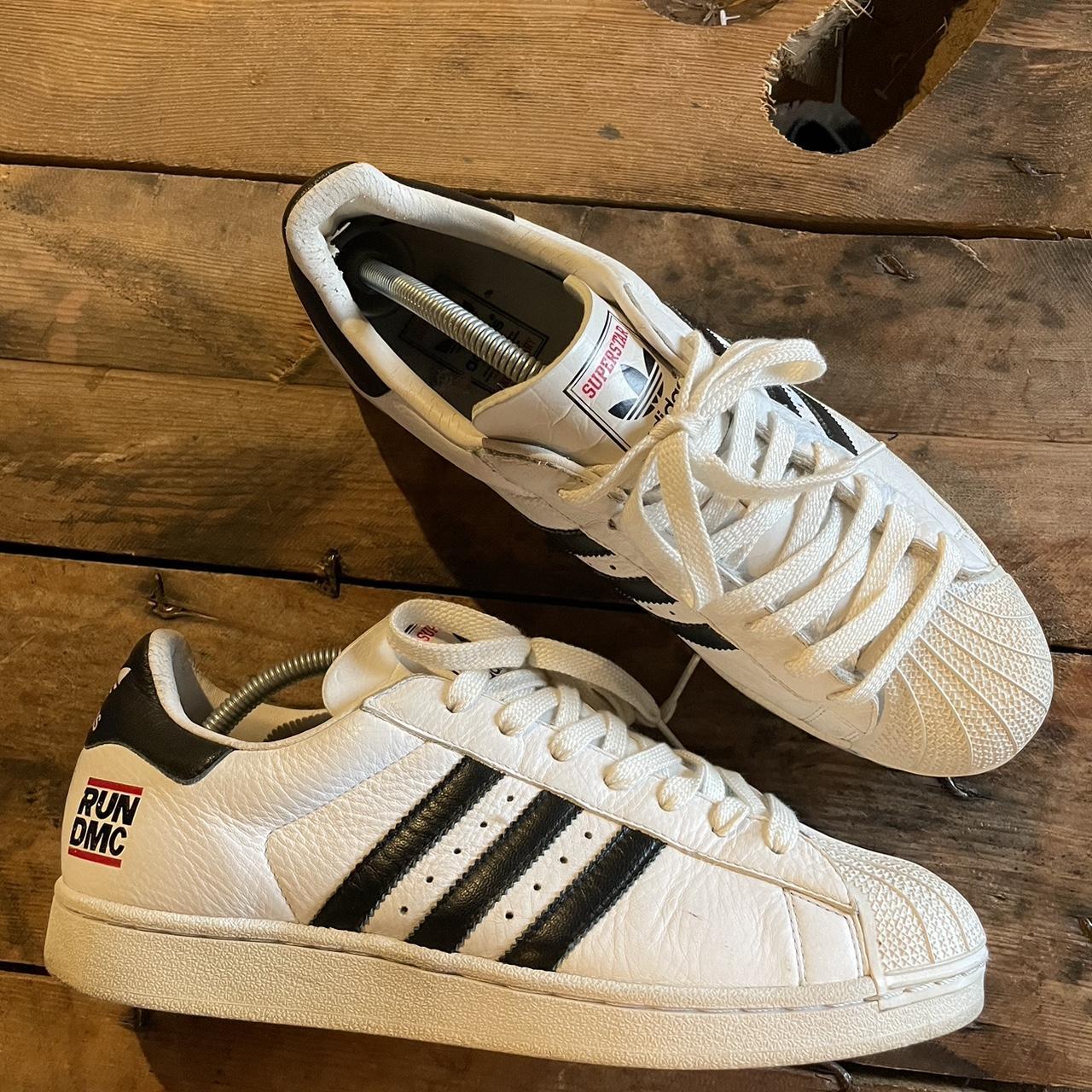 Rare 2004 Adidas superstar RUN DMC trainers 35th... - Depop