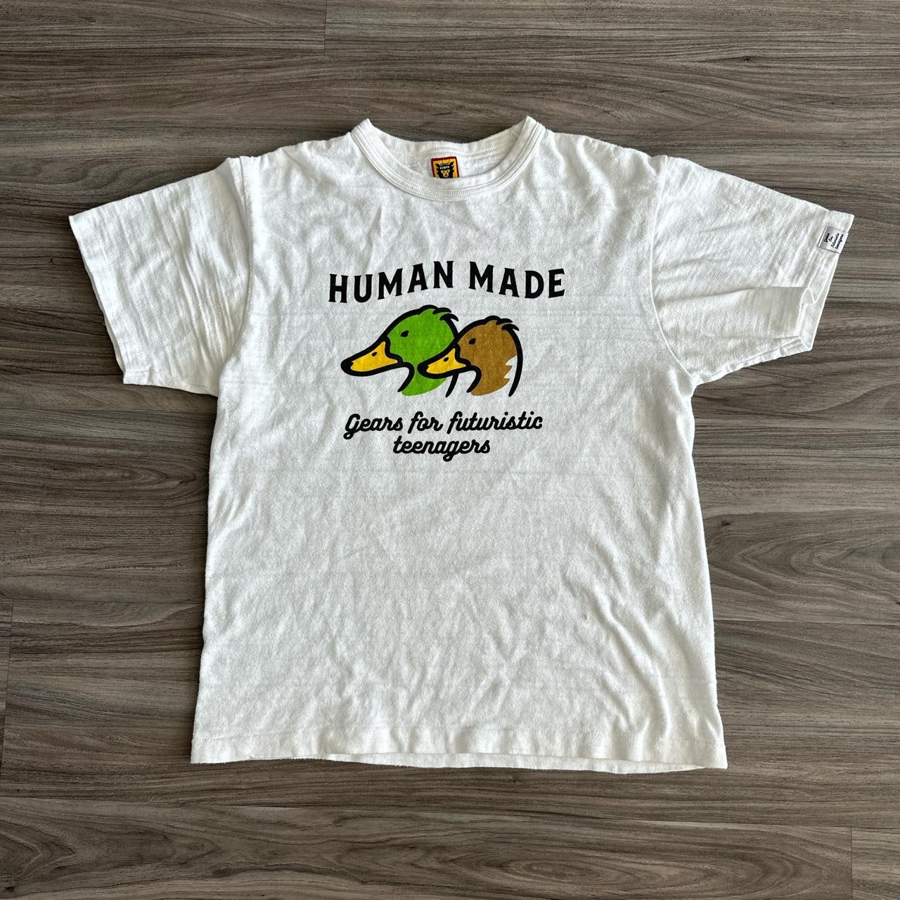 Human Made Men's White and Black T-shirt