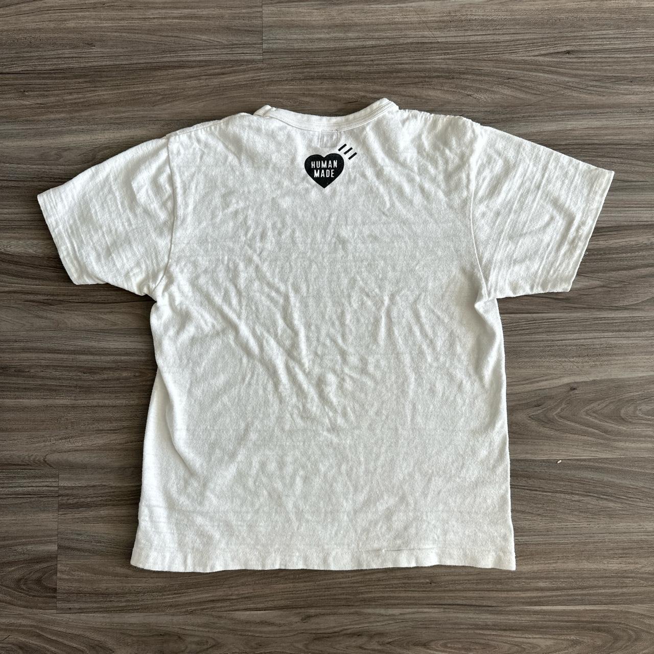 Human Made Men's White and Black T-shirt (5)