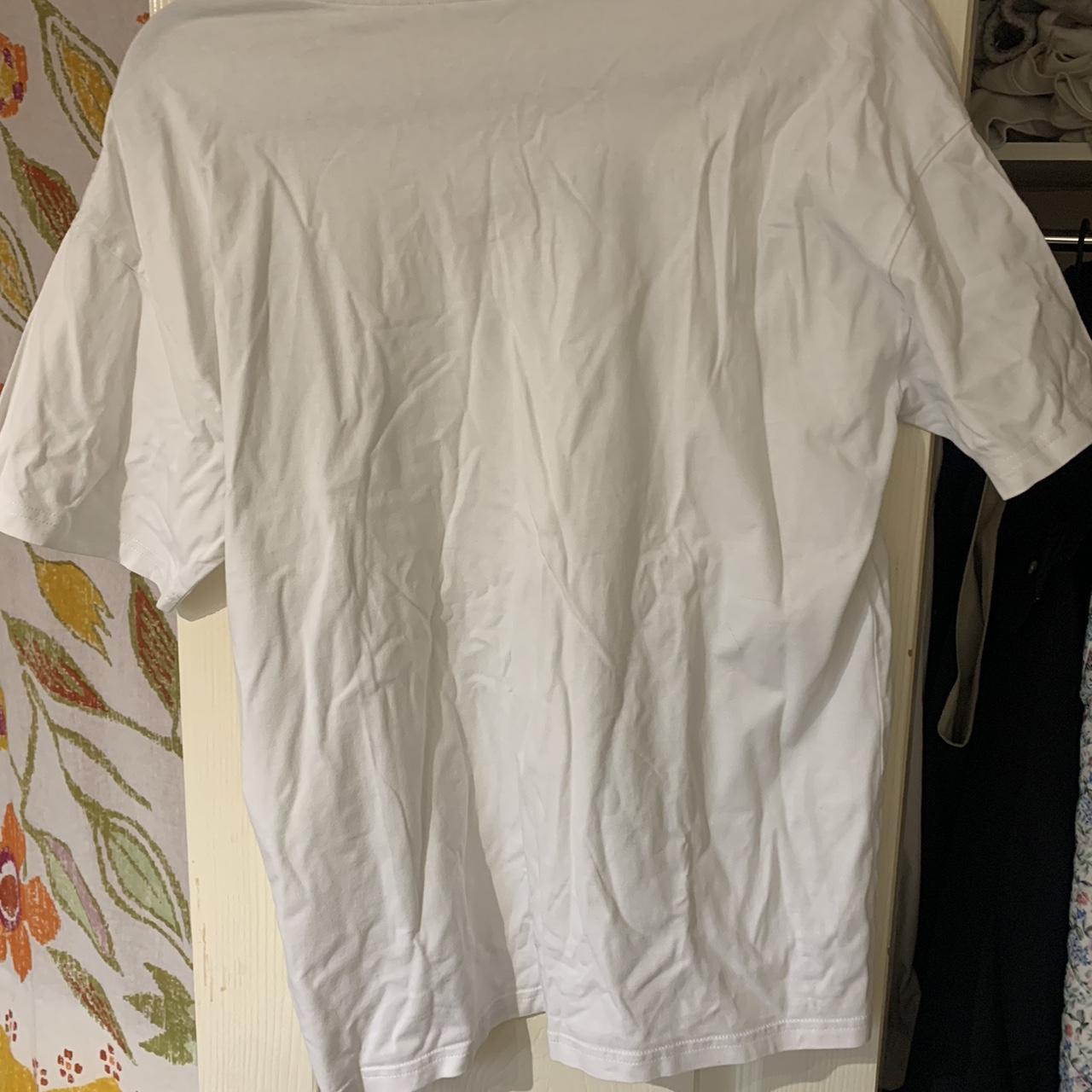 Gymshark oversized white t-shirt. Size S In... - Depop