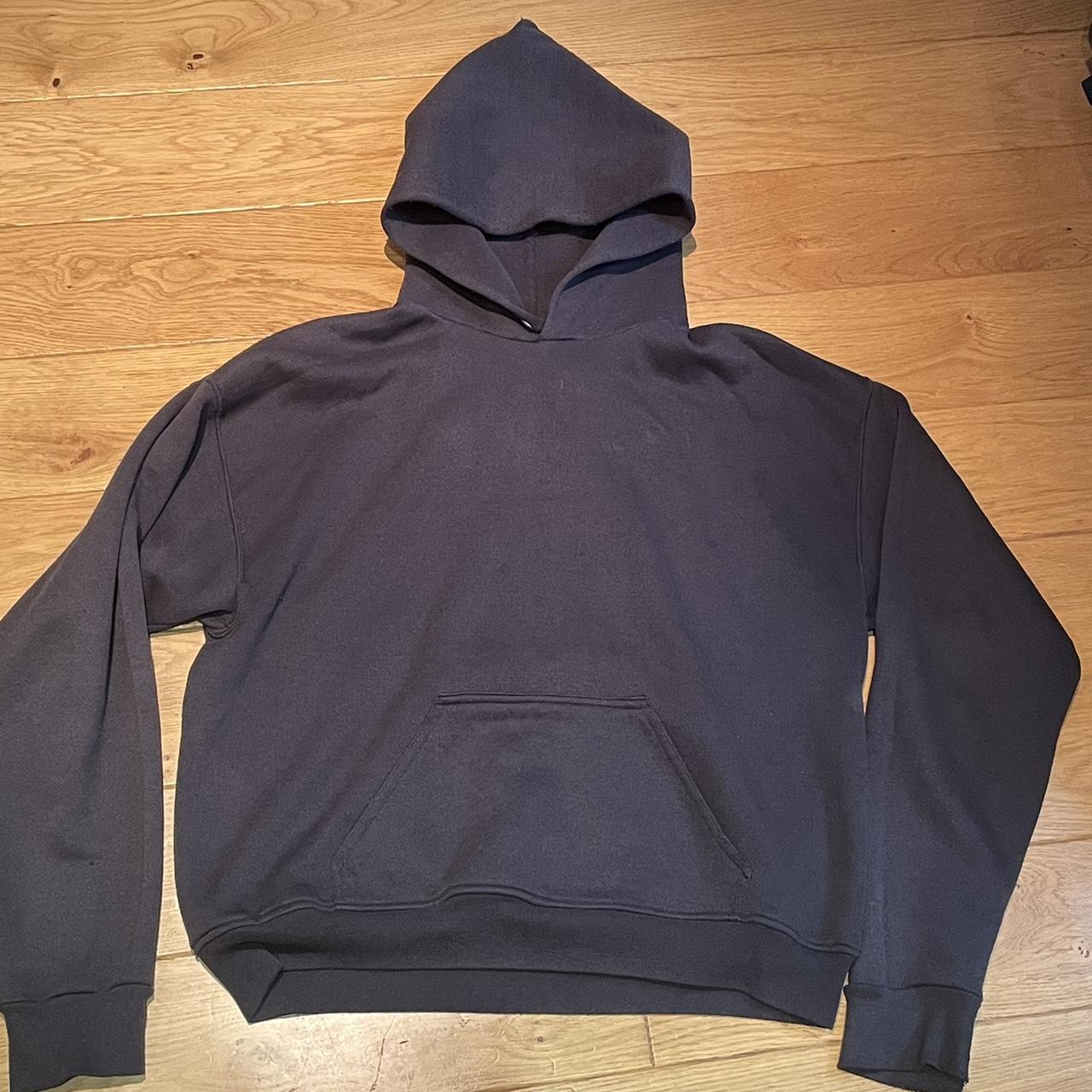 vintage boxy faded black hoodie size M 7.5/10 - Depop