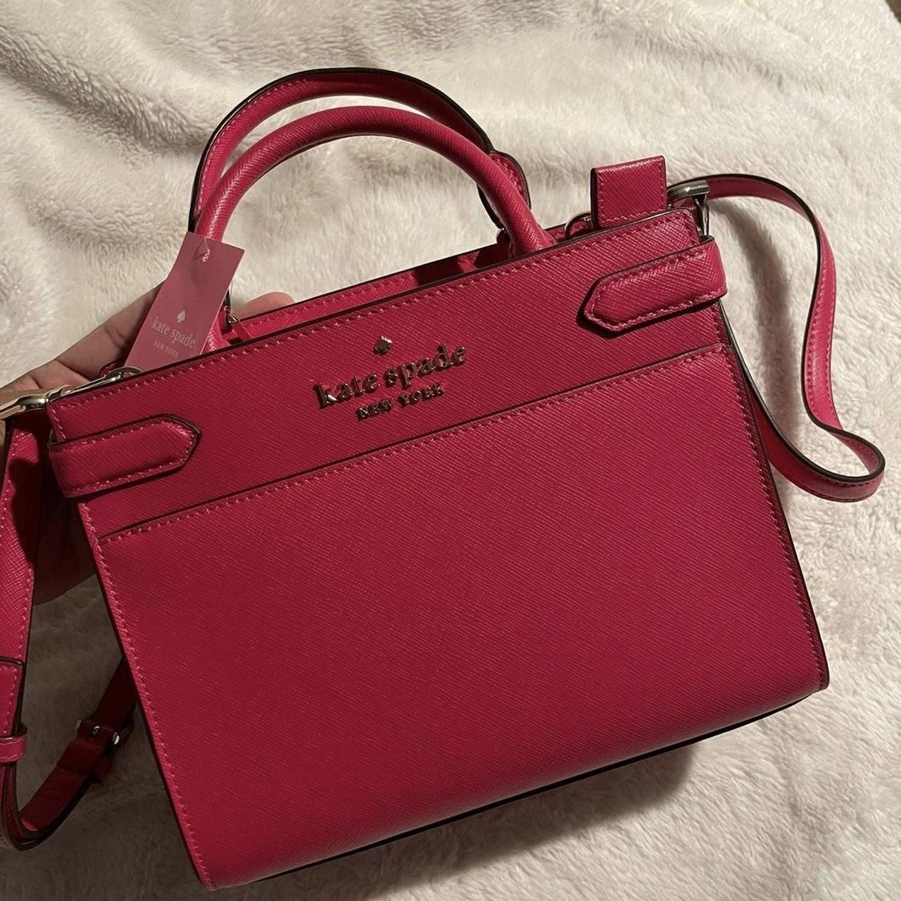 Leather tote Kate Spade Burgundy in Leather - 40784067