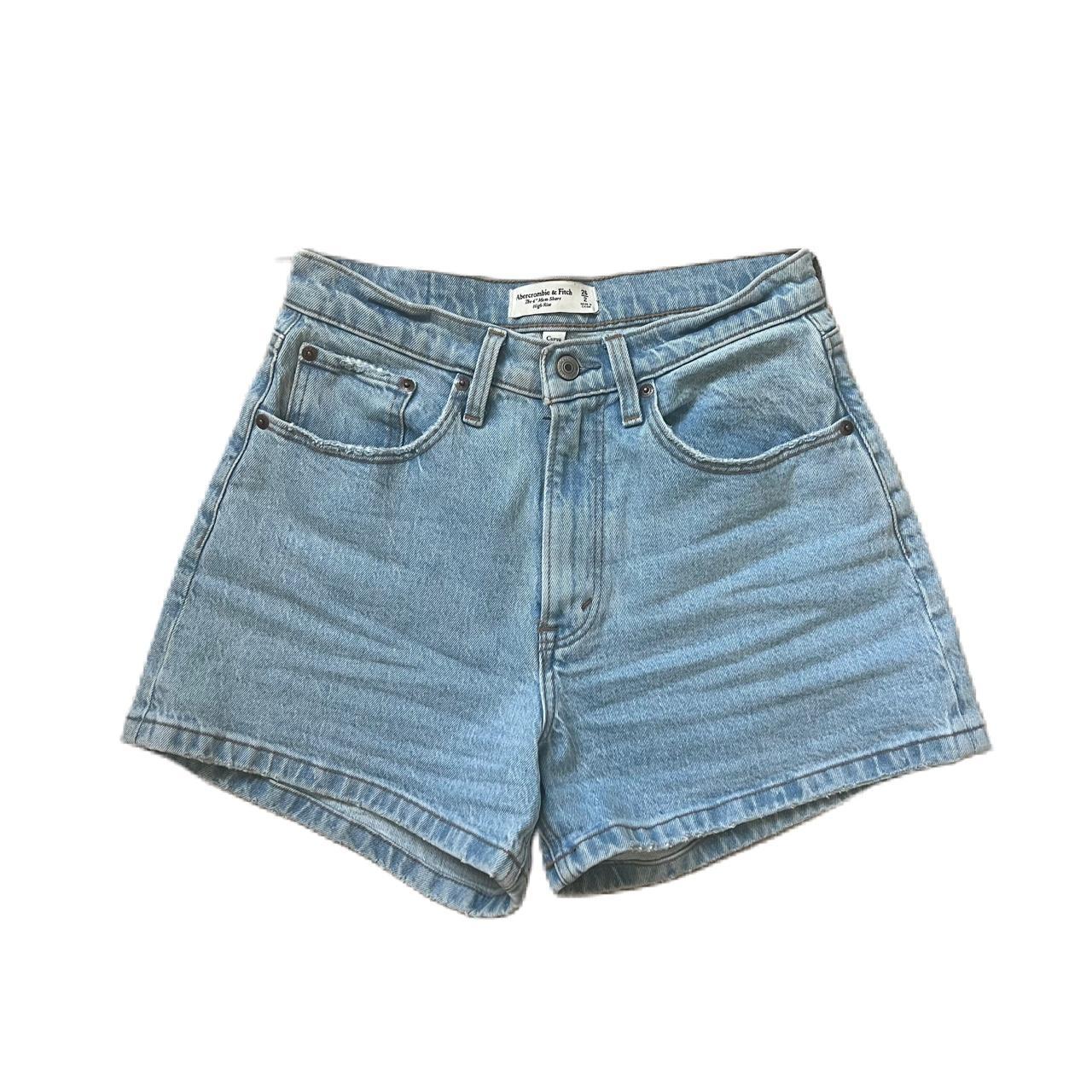 Abercrombie Curve Love Mom Shorts Size 2/26” In... - Depop