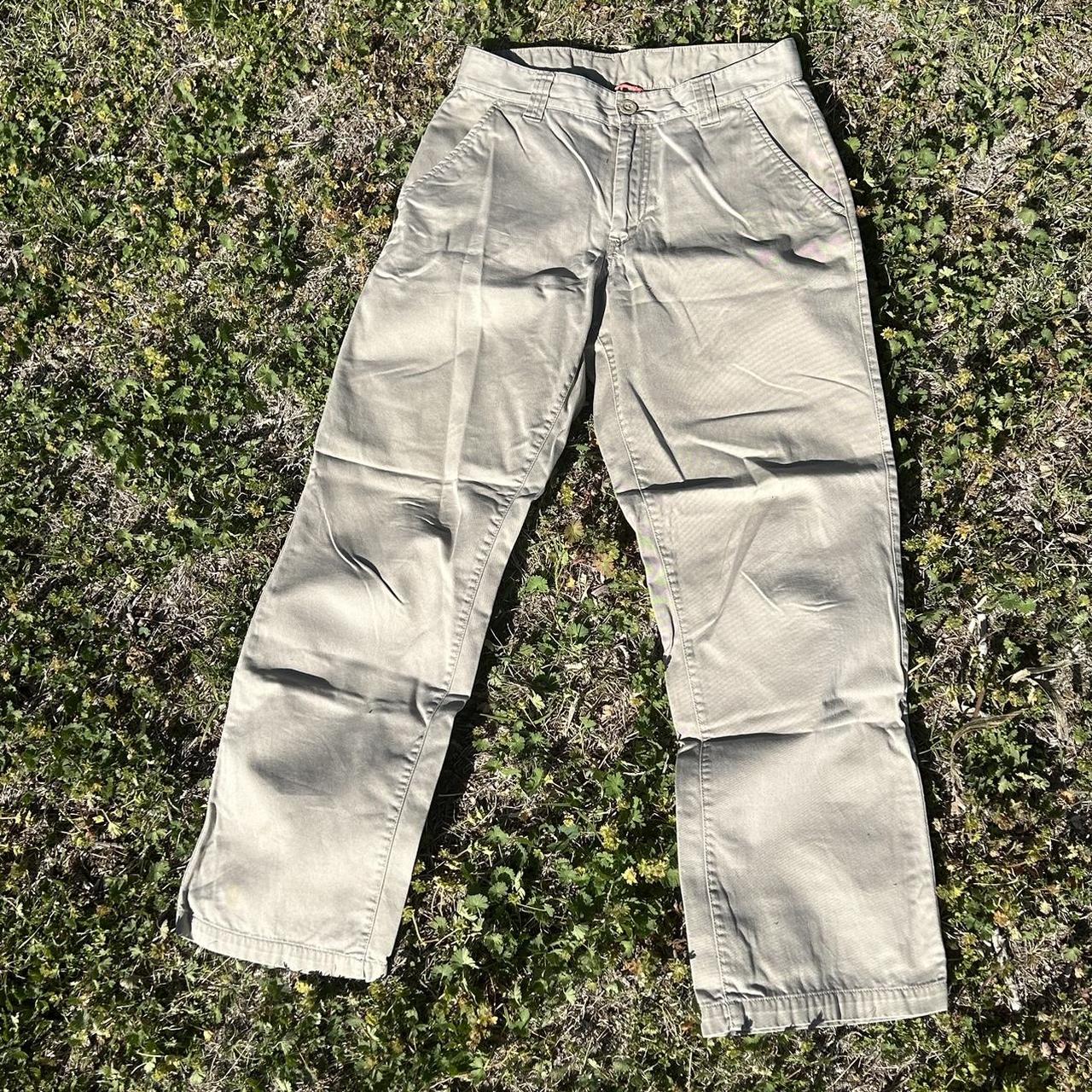 The North Face khaki pants! Similar to dickies... - Depop