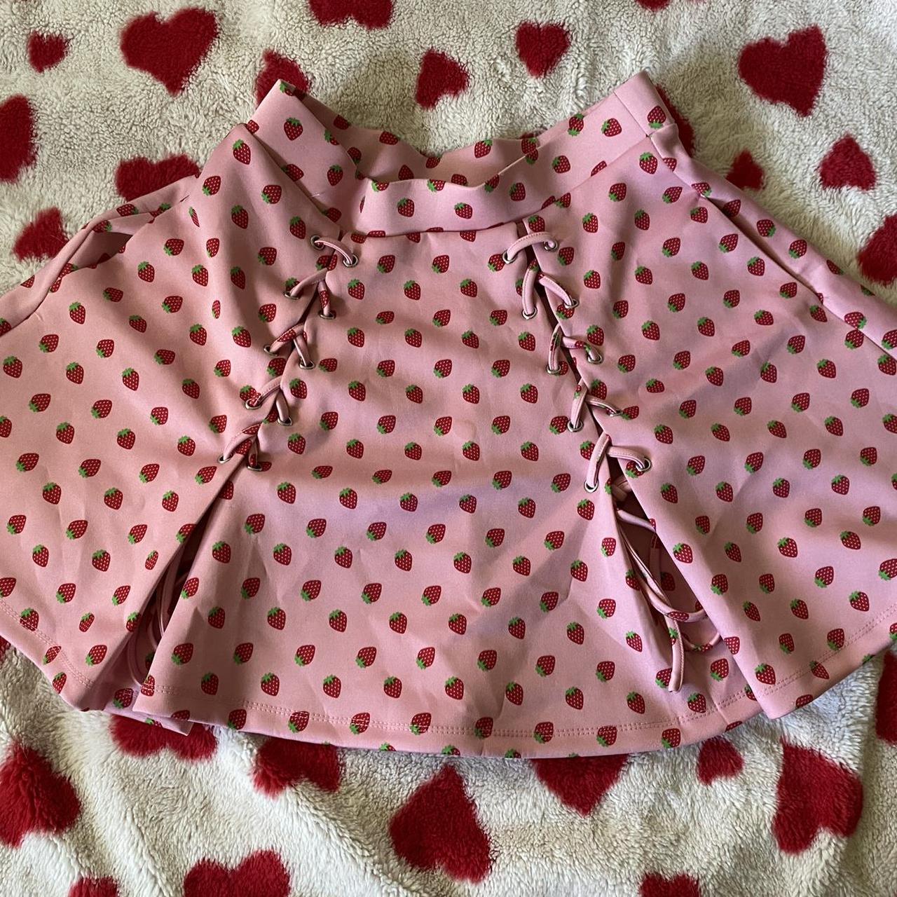 Medium Strawberry Skirt Depop