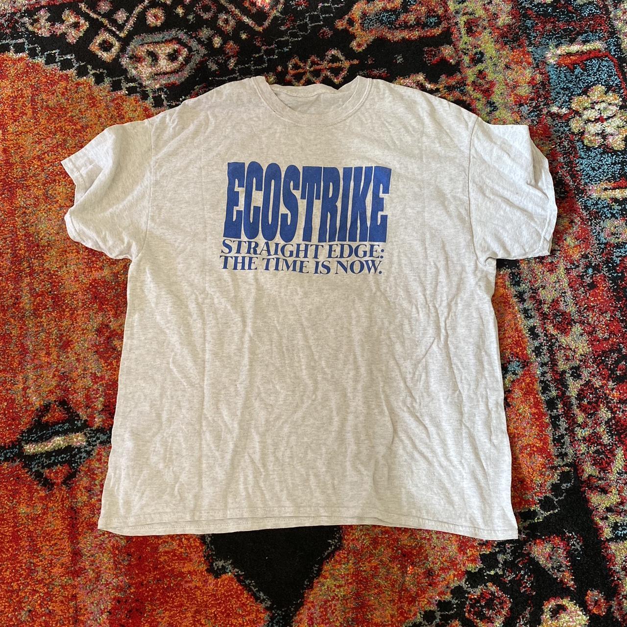 Ecostrike first T shirt The time is now Ash grey... Depop