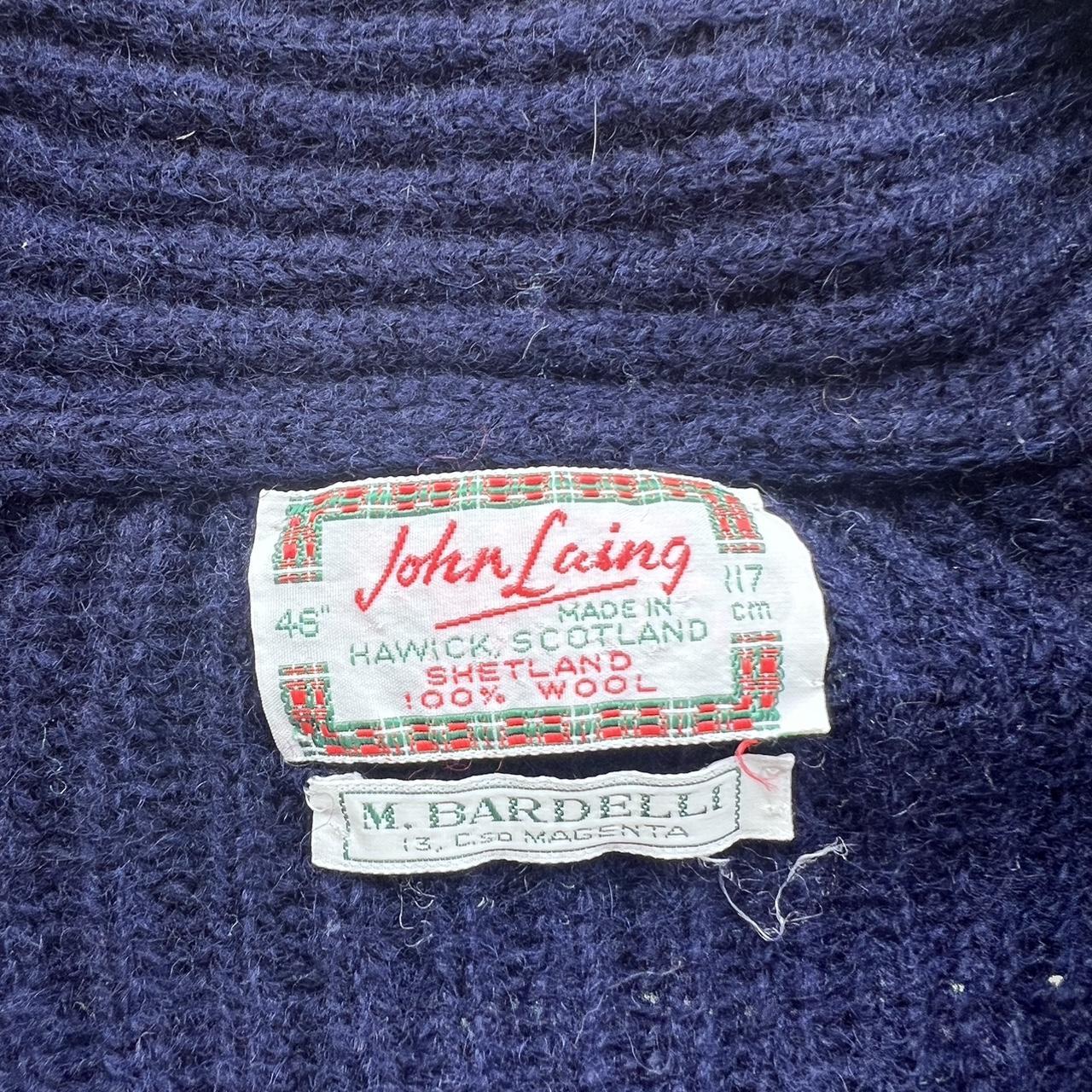 Vintage John Laing Shetland Wool Shawl... - Depop