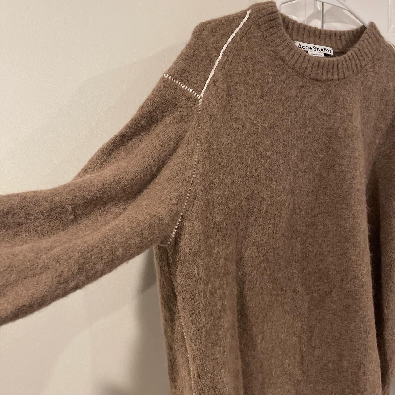 Acne Angora Mustard Brown Sweater shops Women's XS