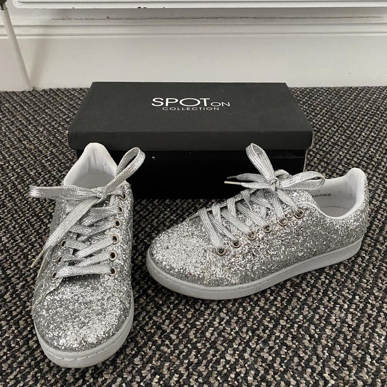 sparkly slip on trainers