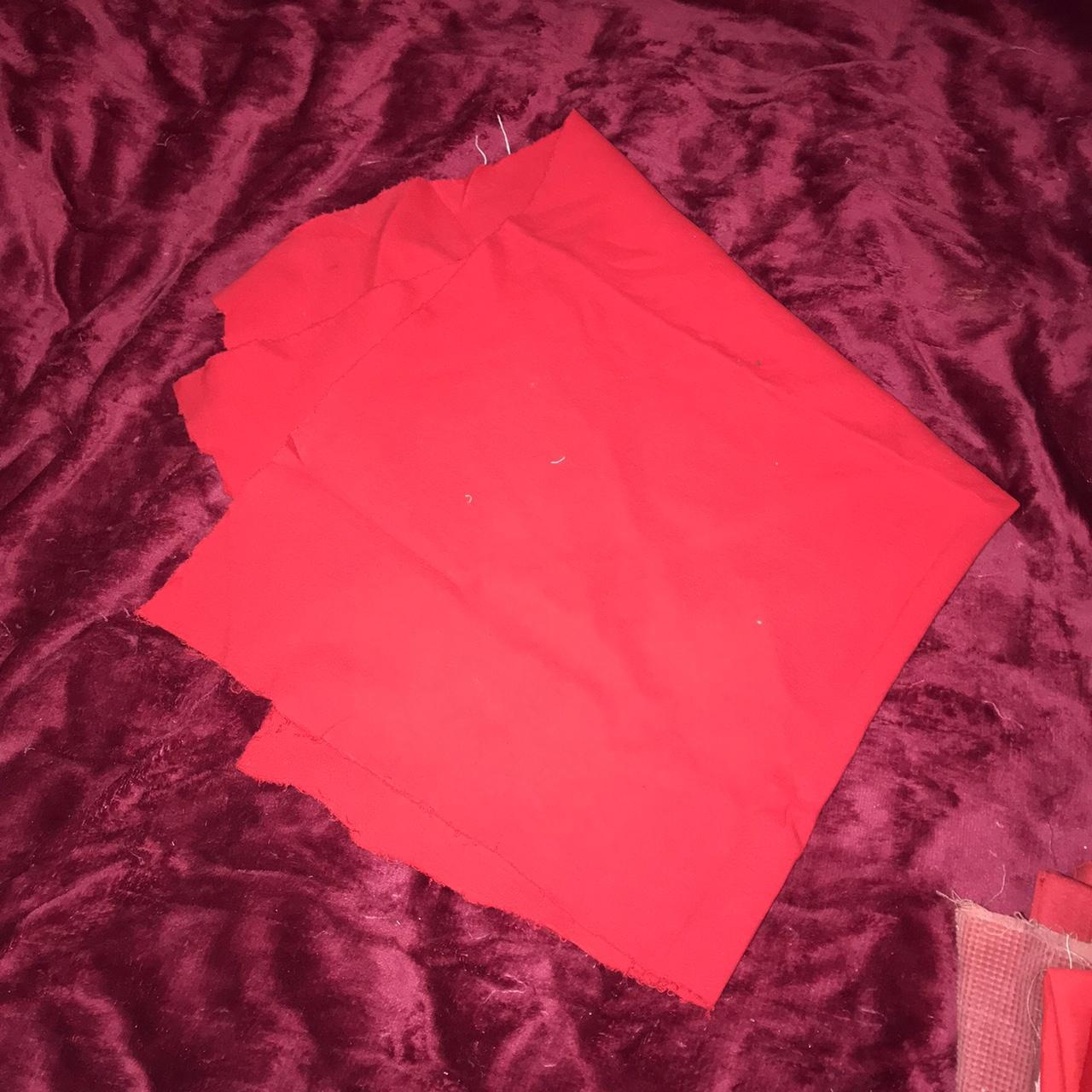 Scrap fabric alert! 17 pieces all on red and pink... - Depop