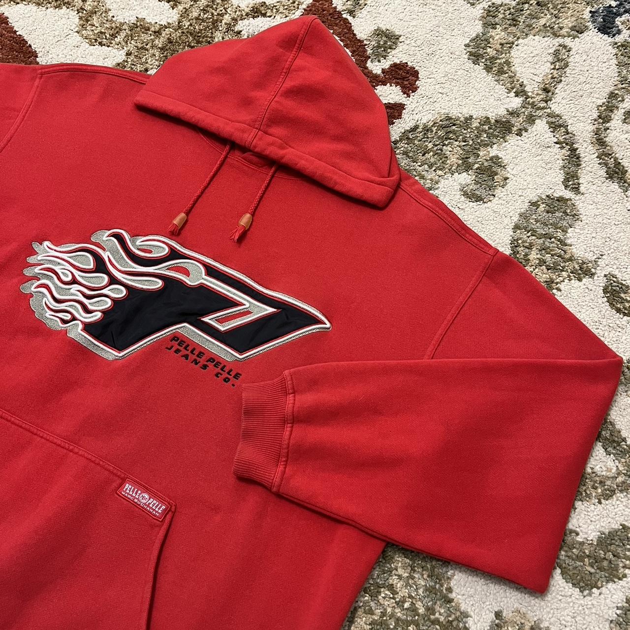 Pelle Pelle Men's Red and Black Hoodie (3)