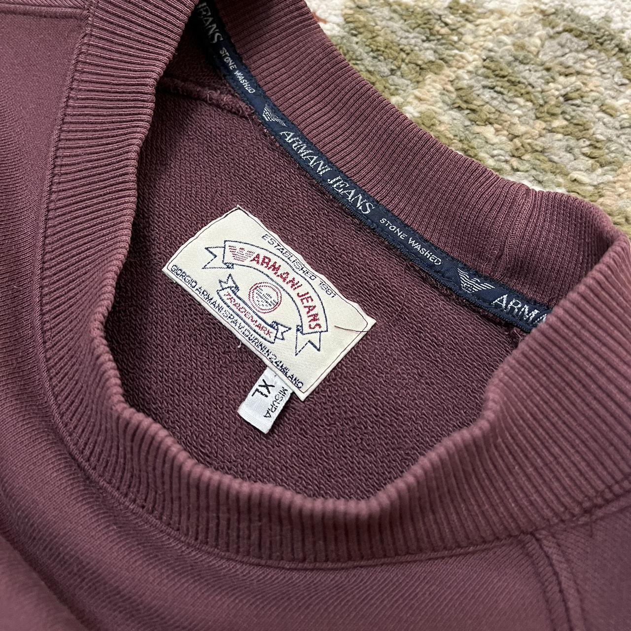 Armani Jeans Men's Burgundy Sweatshirt (4)