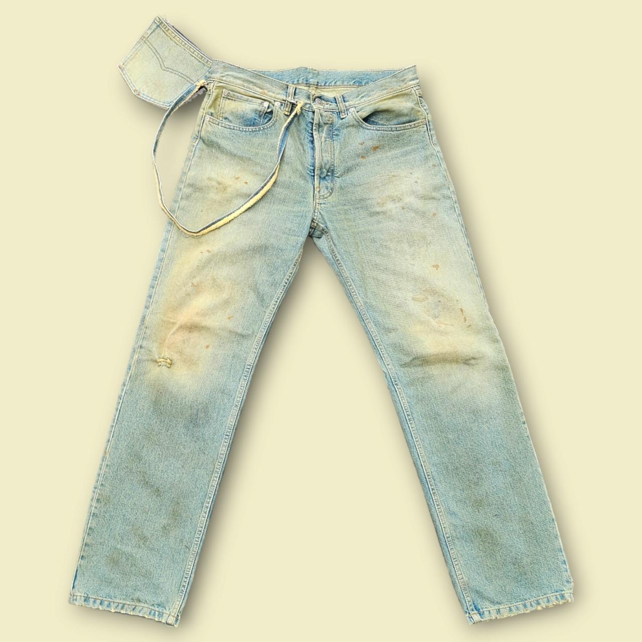 Maison Margiela SS22 Dirty Wash Jeans, - 33