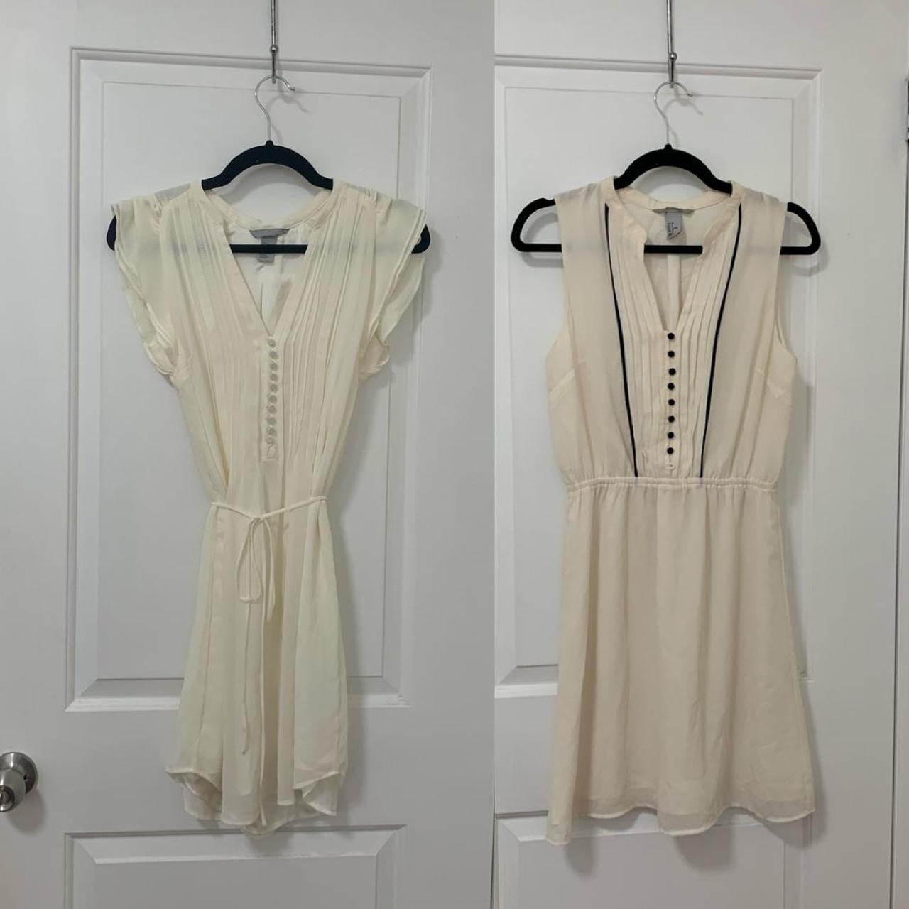 Cream White Business Casual Office h m Dresses