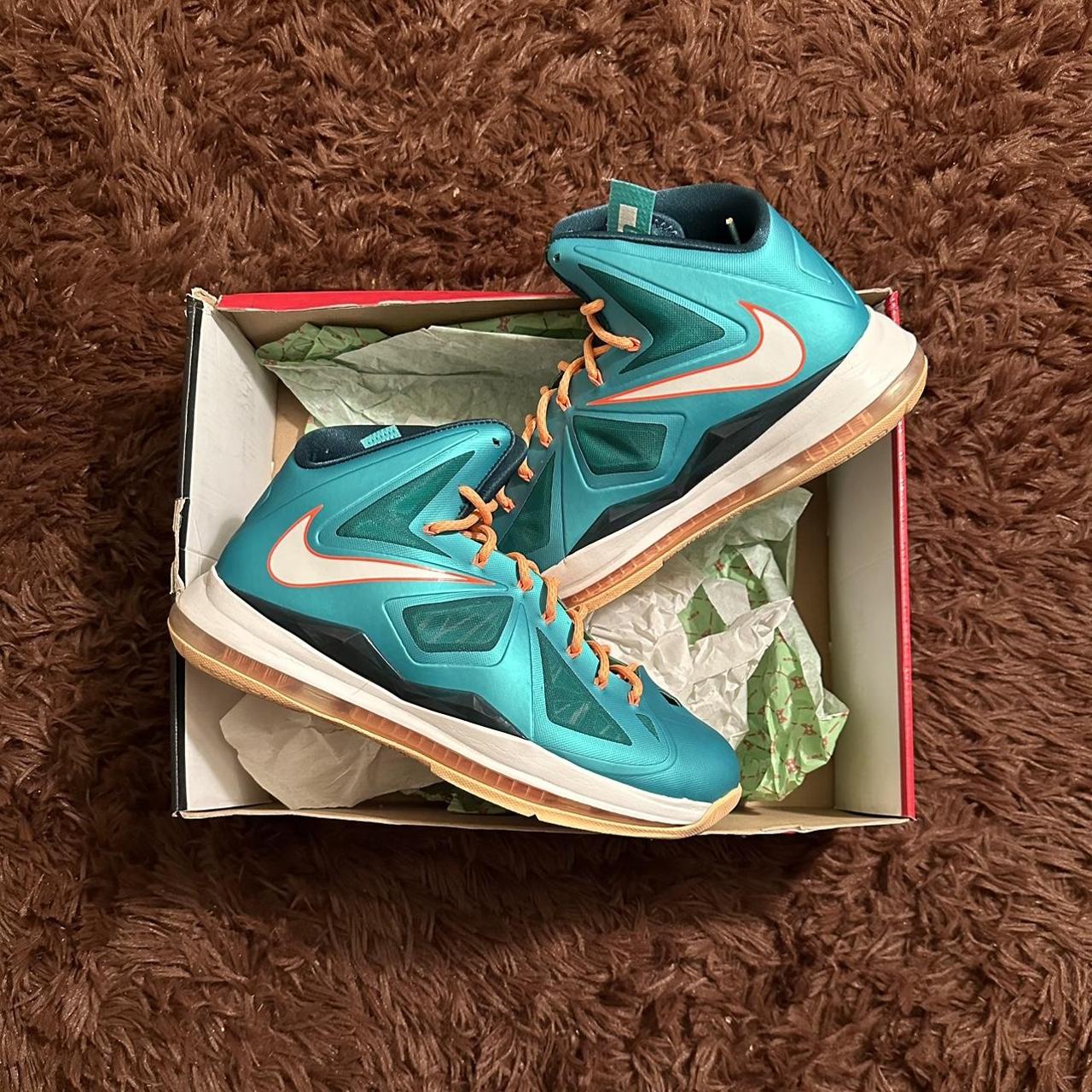 LeBron 10 'Miami Dolphins' - Nike - 541100 302 - atmc tl/sl-dk atmc tl-ttl  orng