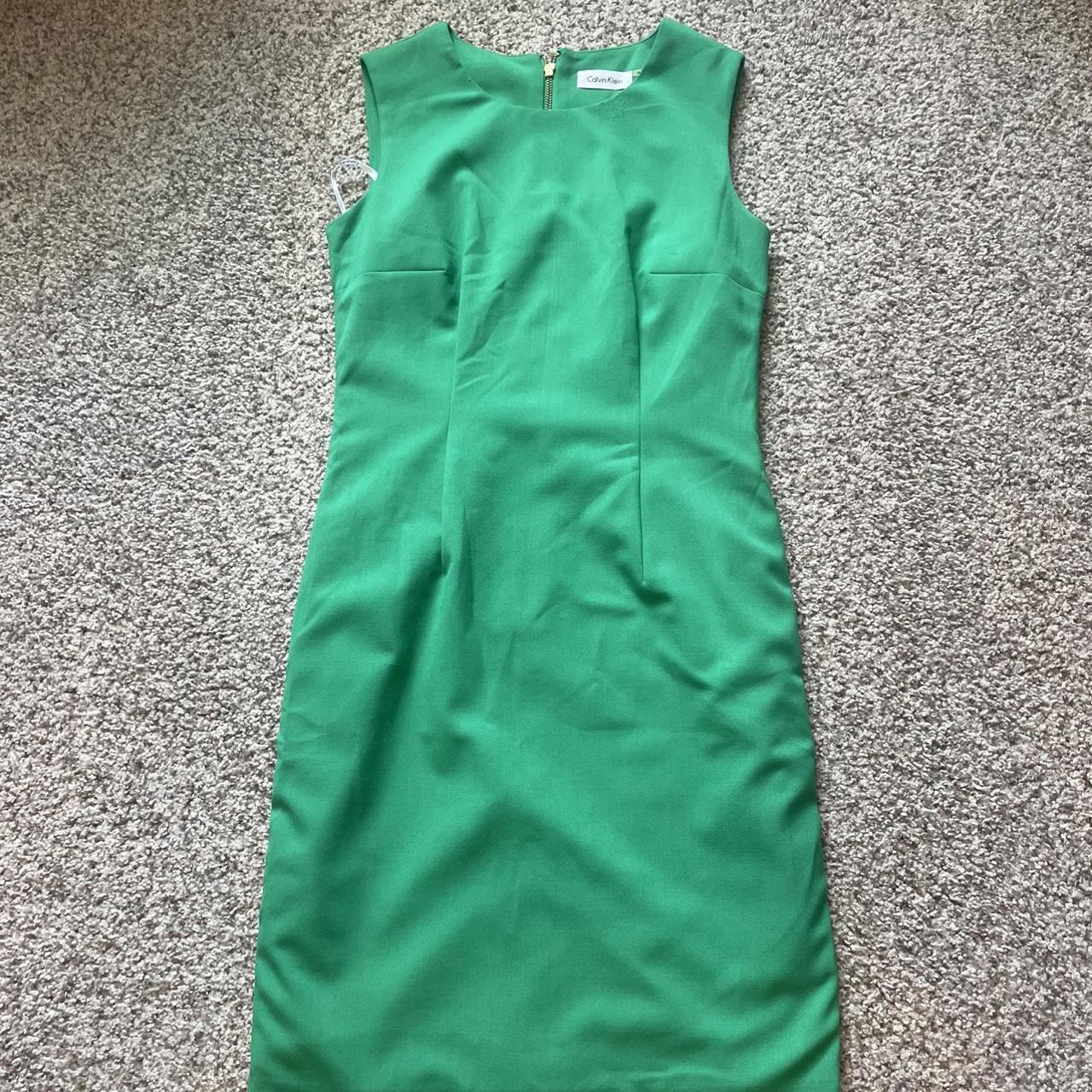 Calvin Klein green dress thrifted but never wore.... - Depop