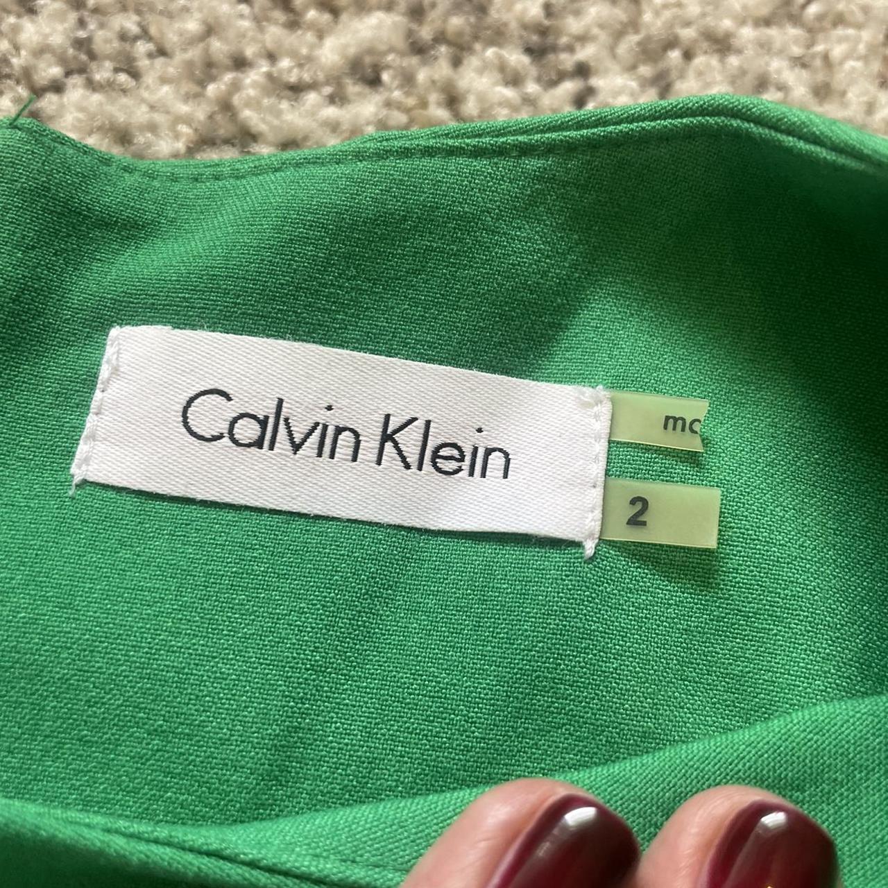 Calvin Klein green dress thrifted but never wore.... - Depop