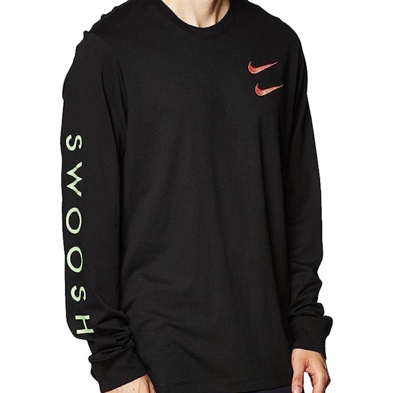 Tシャツ・カットソー NIKE / NSW SWOOSH LOGO OVER SIZE FIT LONG SLEEVE T-SHIRT Nike NSW LS Tee Swoosh Long Sleeve T-Shirt Men's | Depop