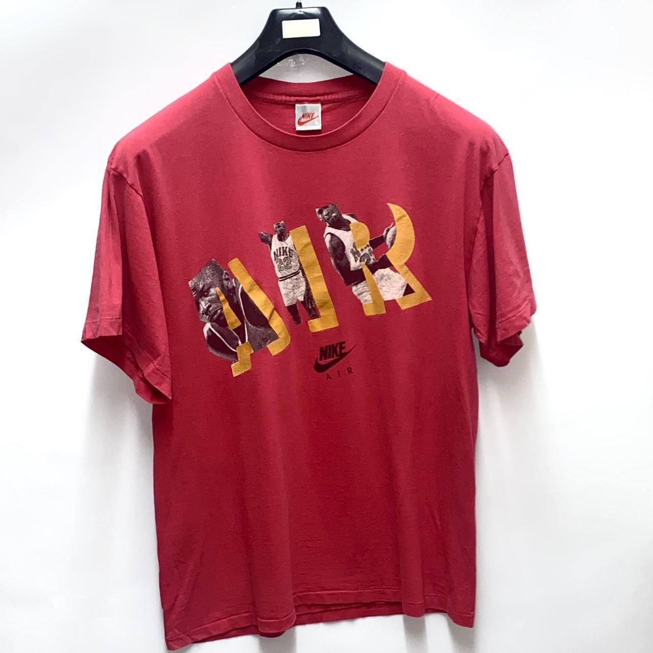 Vintage Nike Air Jordan 80's T-Shirt - Black/Multi - | Depop