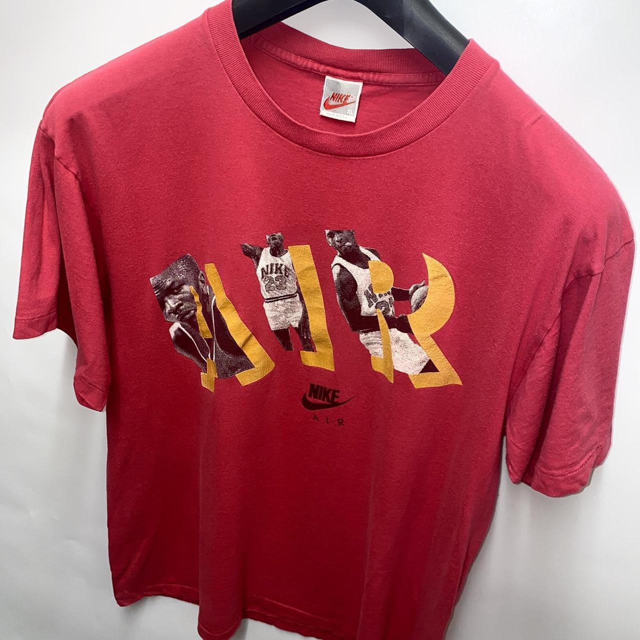 Vintage Nike Air Jordan 80's T-Shirt - Black/Multi - | Depop
