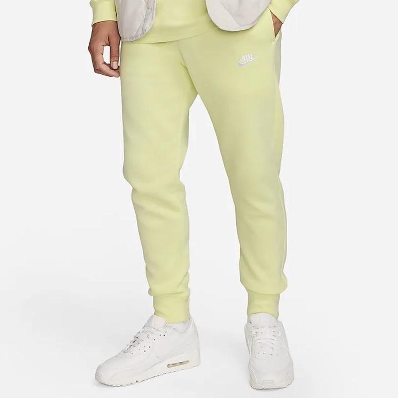 Nike yellow joggers best sale