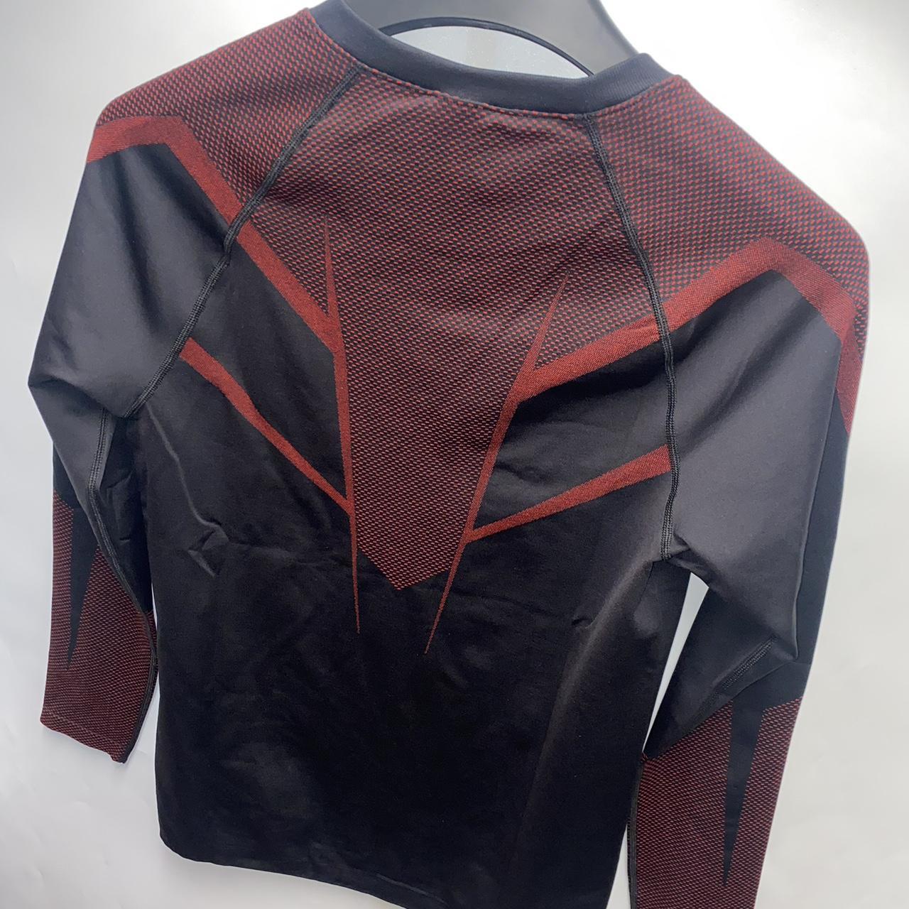 Gymshark Onyx 5.0 Seamless Long Sleeve BLACK/CARMINE | Depop